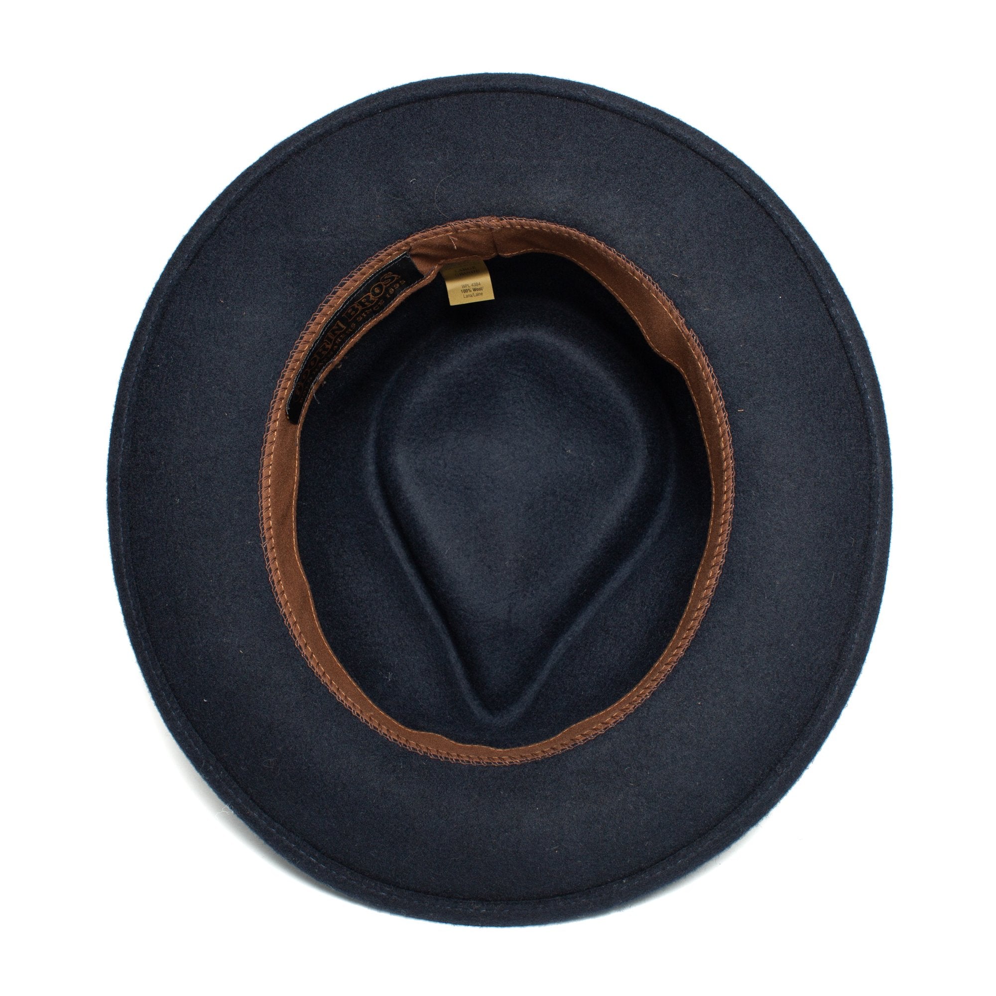 Goorin Bros. the saloon wool wide brim fedora Navy under view