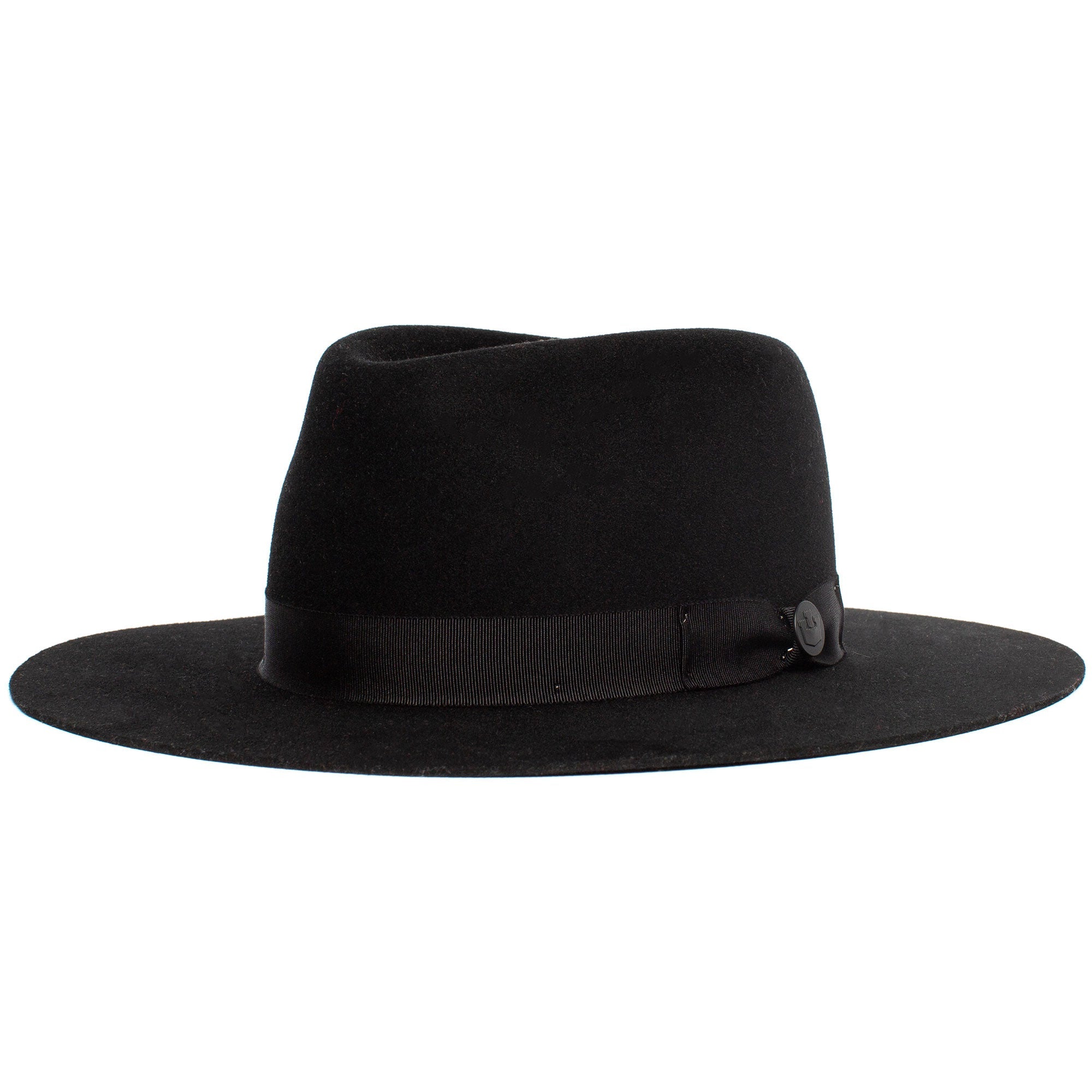 Goorin Bros. gerald fitzgerald wide brim wool felt fedora Black left side view