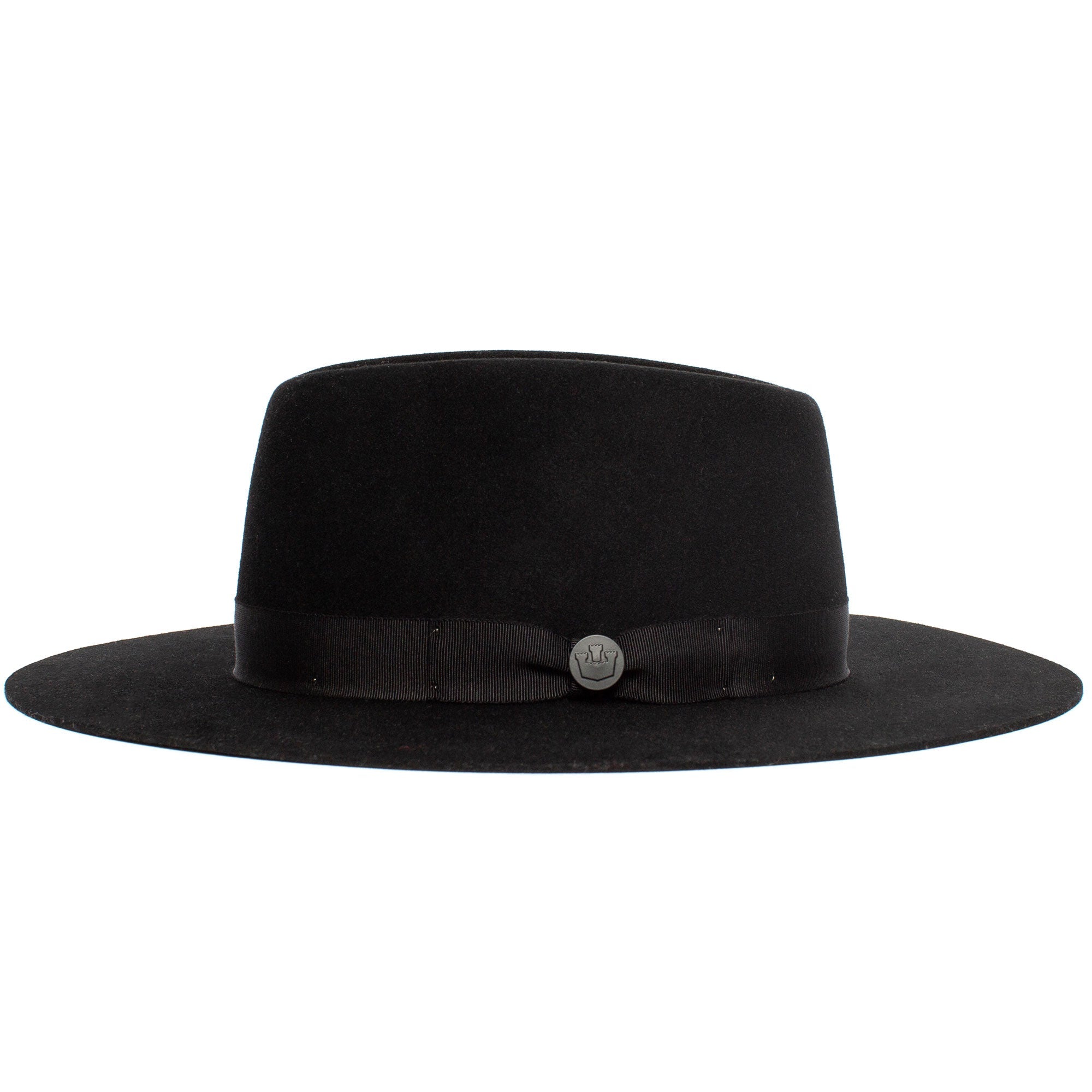 Goorin Bros. gerald fitzgerald wide brim wool felt fedora Black side view