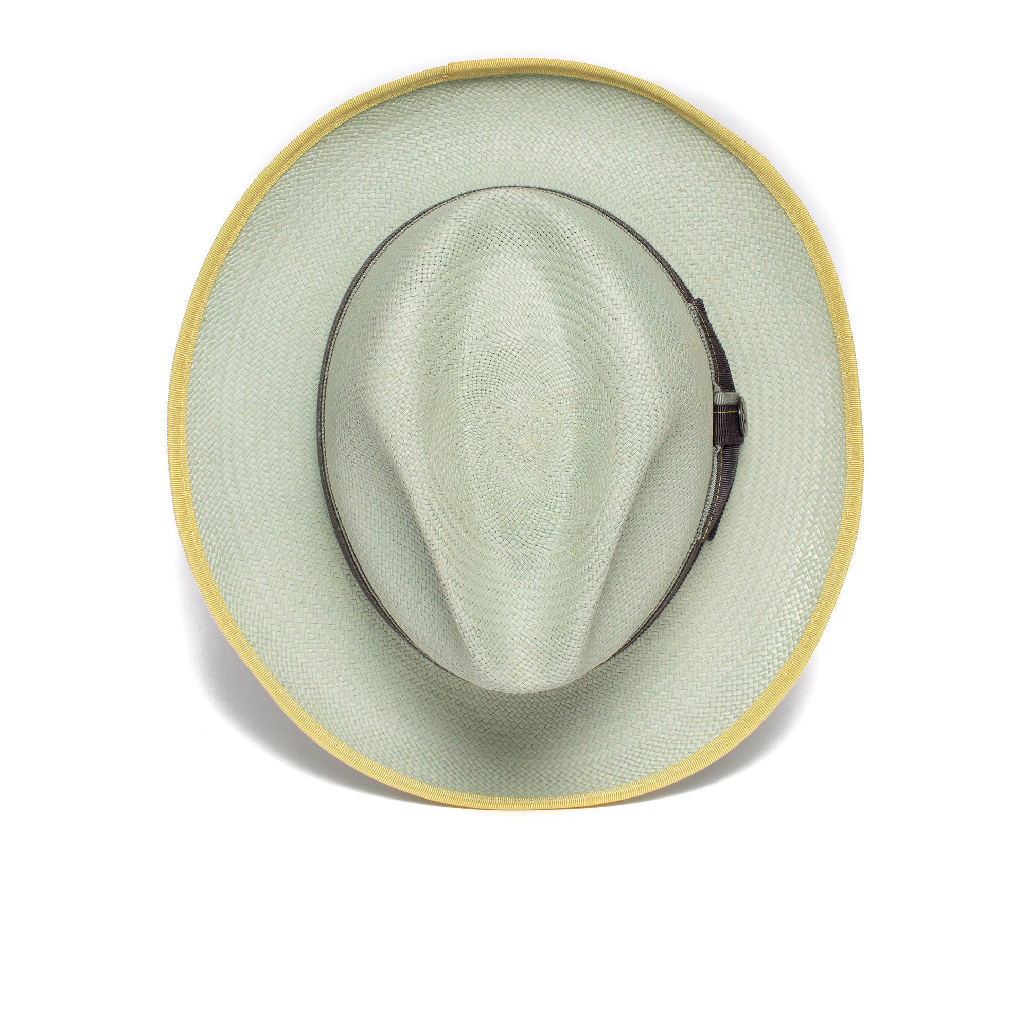 Goorin Bros. hartman wide brim toquilla straw fedora Sky top view