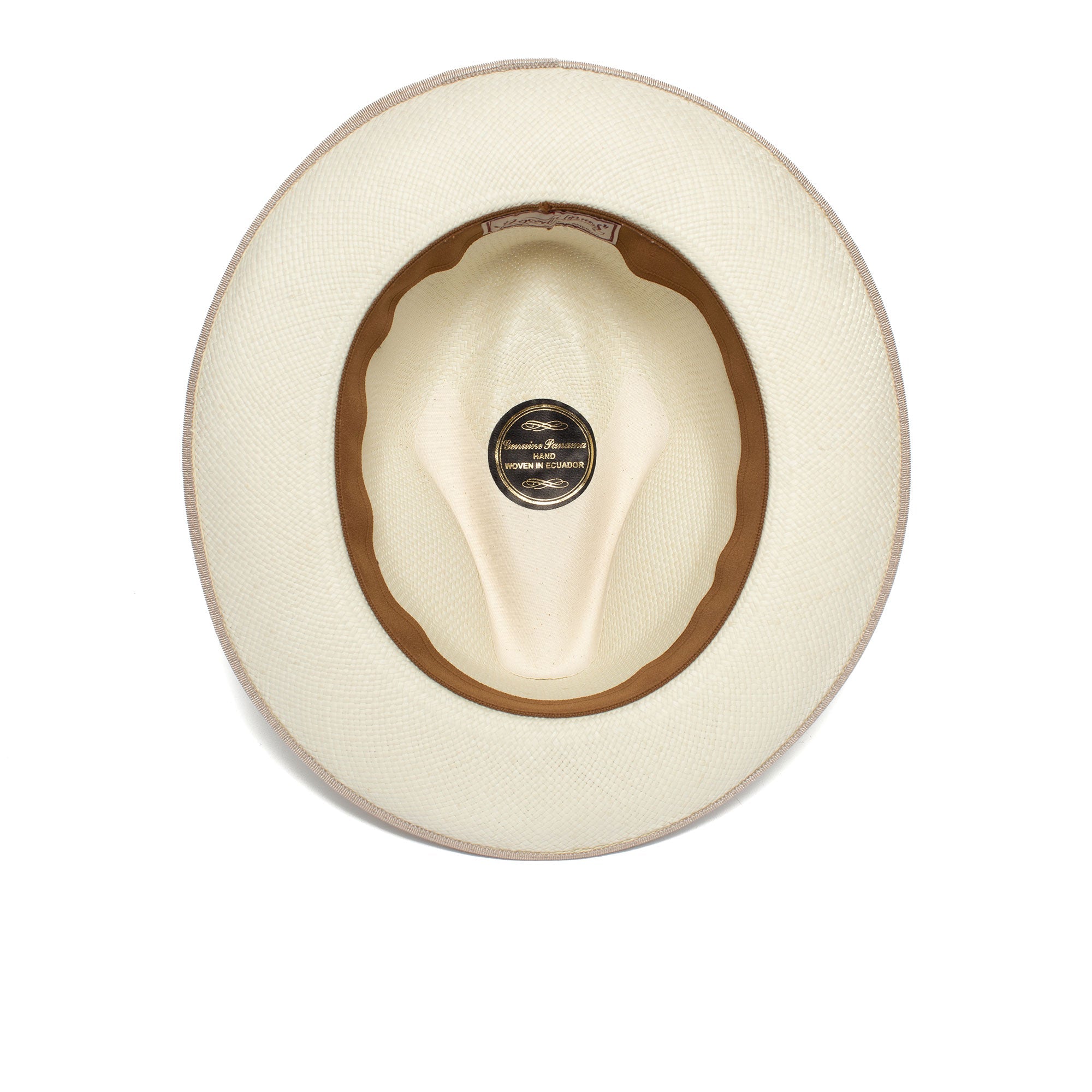 Goorin Bros. hartman wide brim toquilla straw fedora White under view