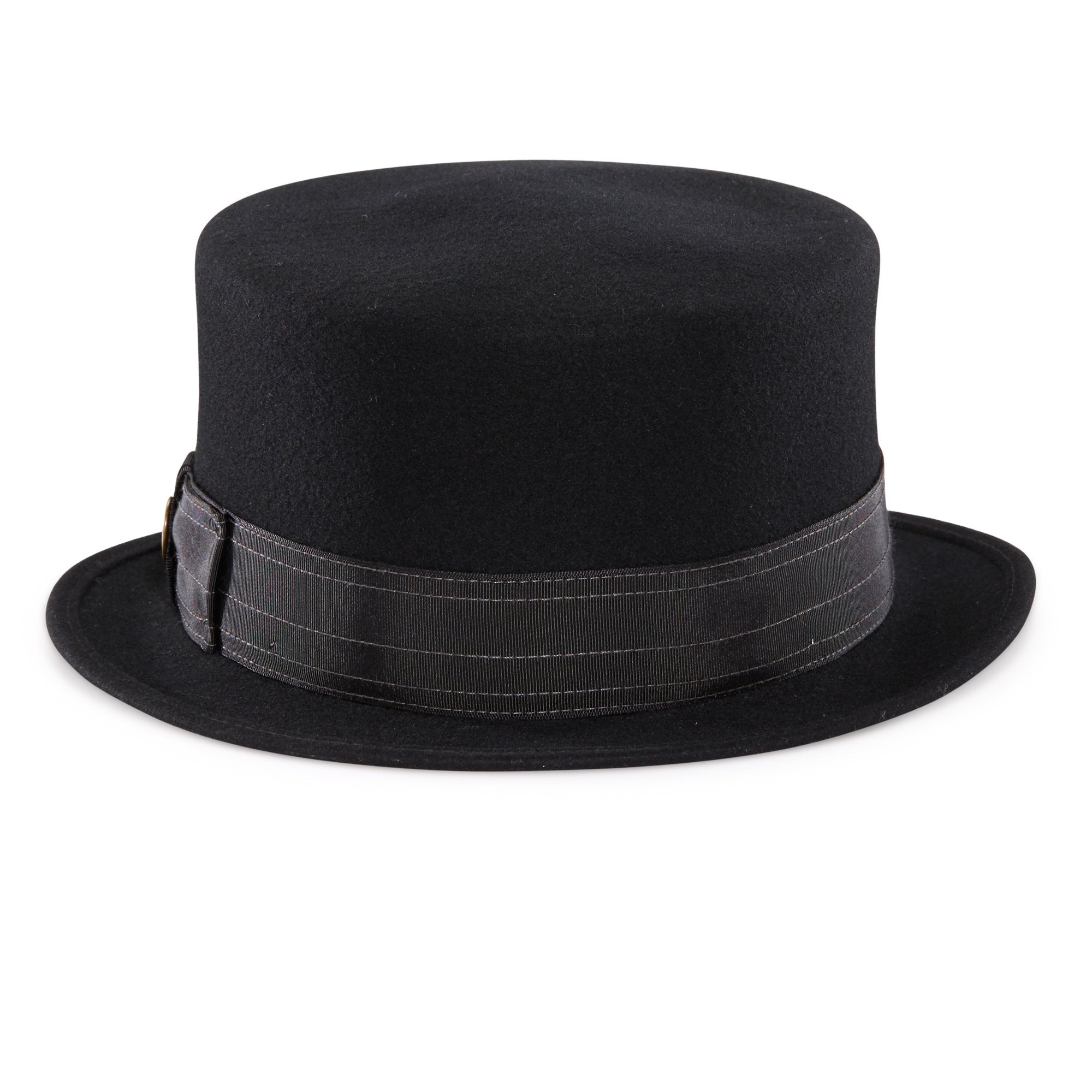 Goorin Bros. white rabbit wool top hat Black back view