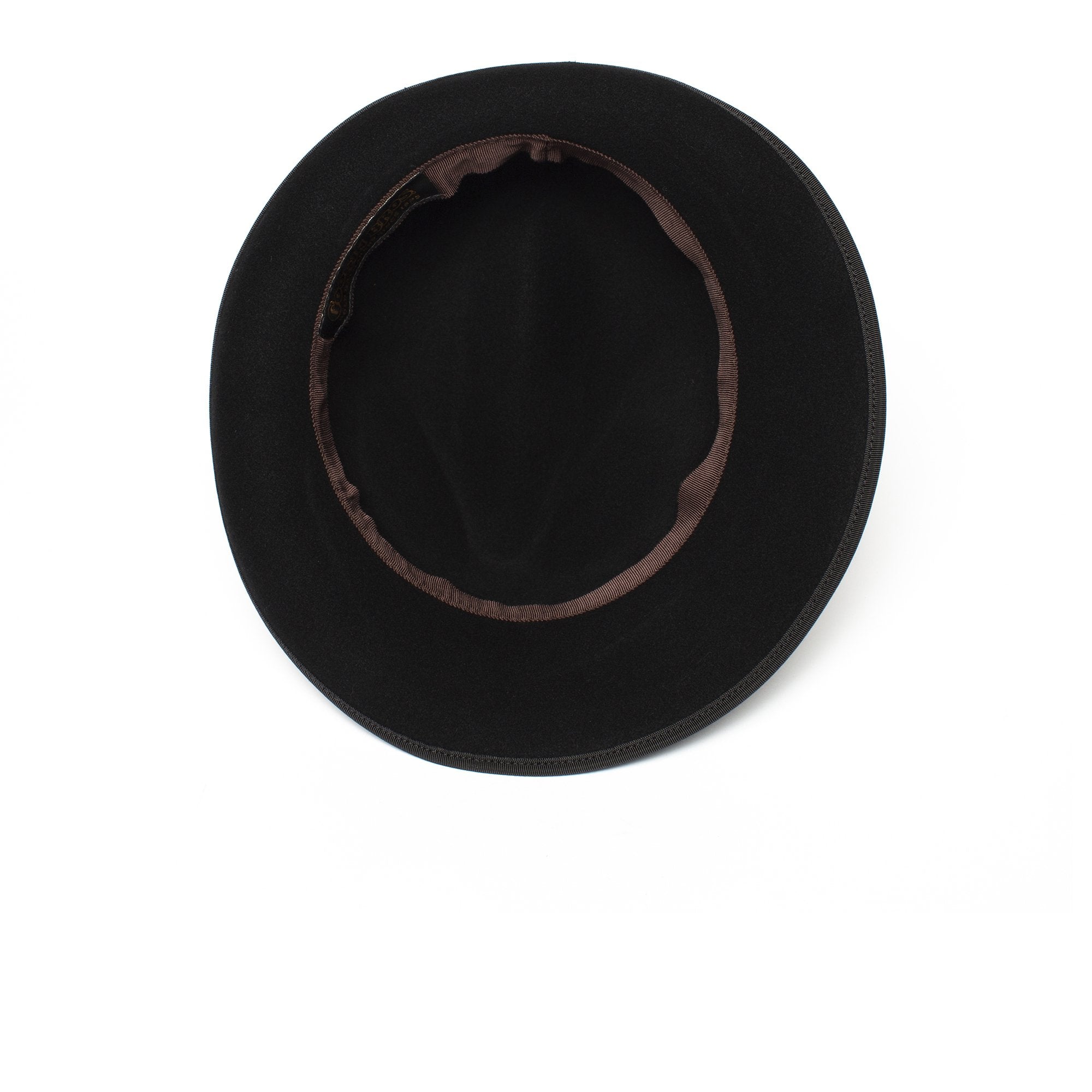 Goorin Bros. beverly corleon center dent medium brim felt fedora hat Black under view