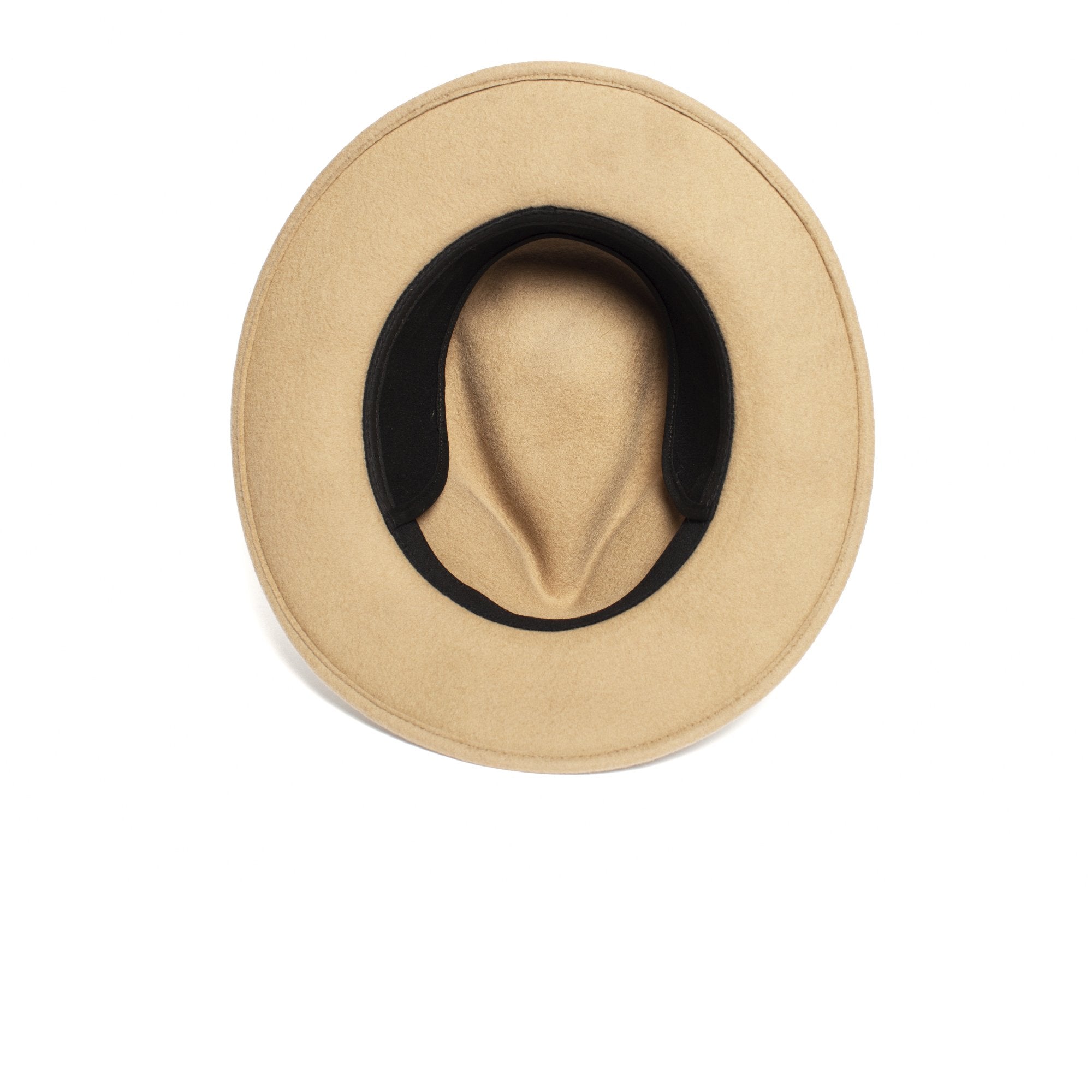 Goorin Bros. henry jones teardrop wide brim felt fedora hat Sand under view
