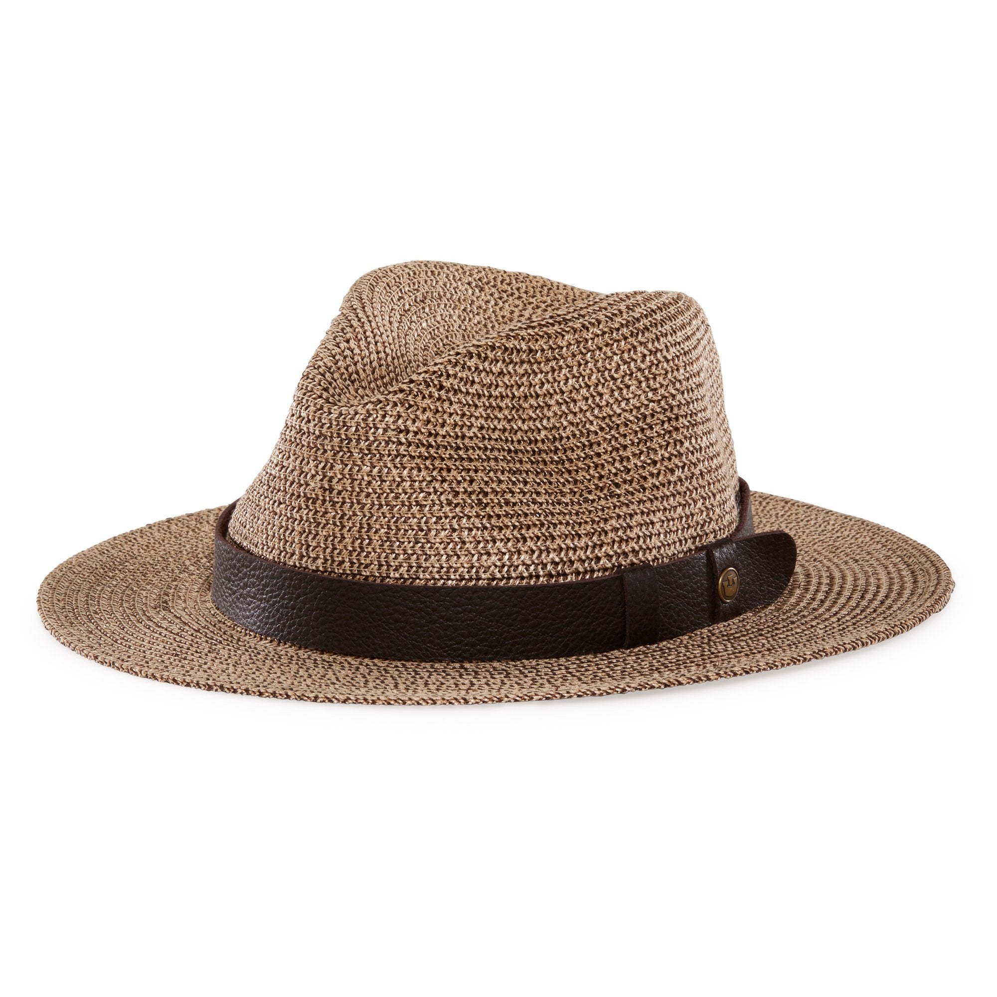 Goorin Bros. henri straw wide brim fedora Tan left side view