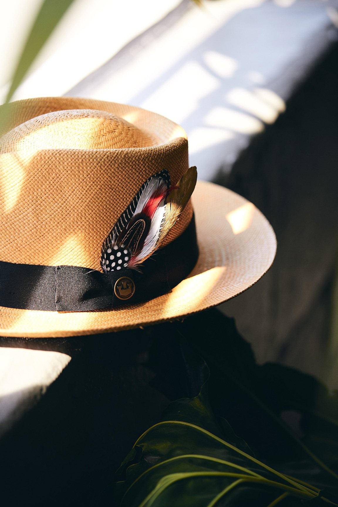 Goorin Bros. big john teardrop wide brim straw fedora hat Tan Lifestyle Mens