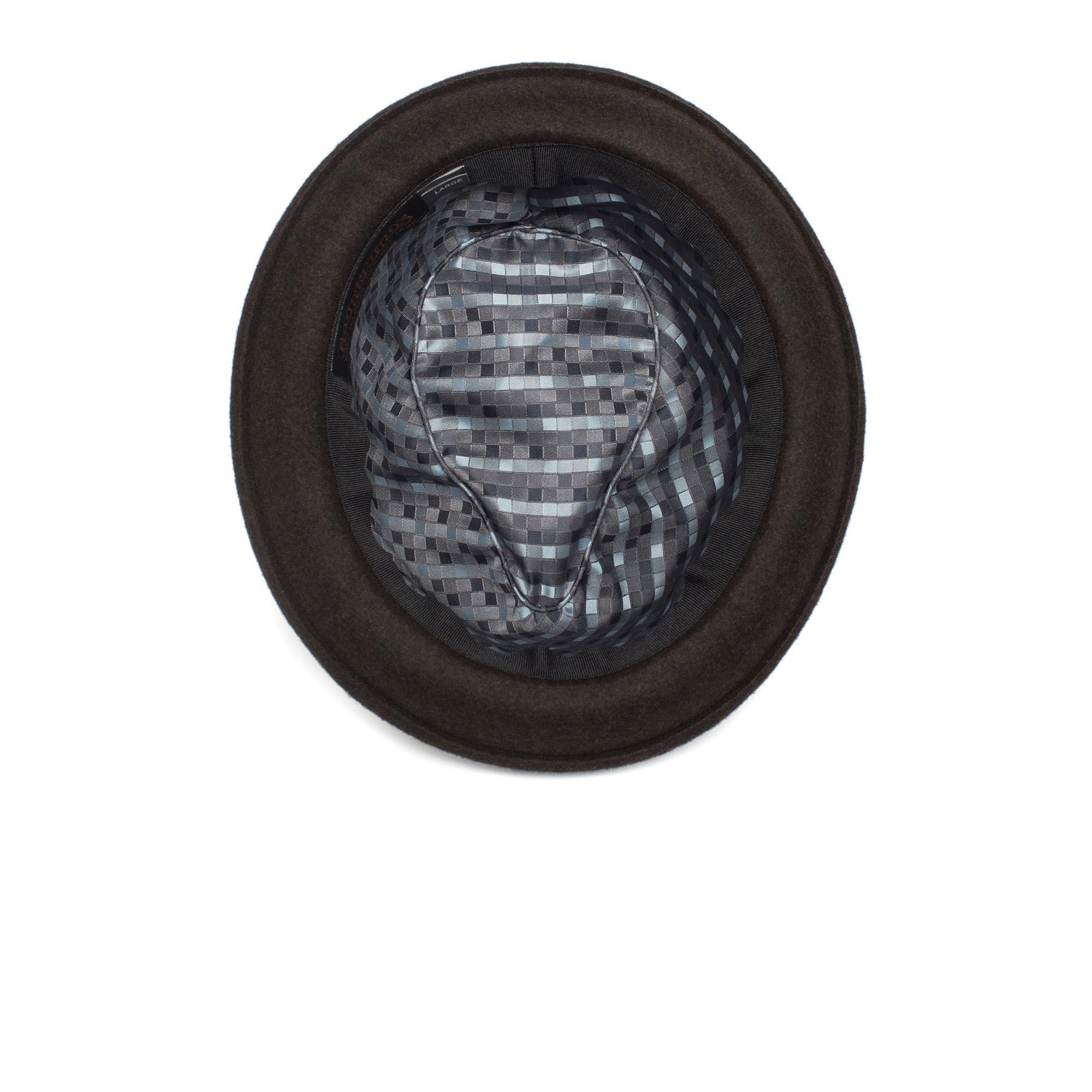 Goorin Bros. good boy center dent short brim felt fedora hat Coffee under view