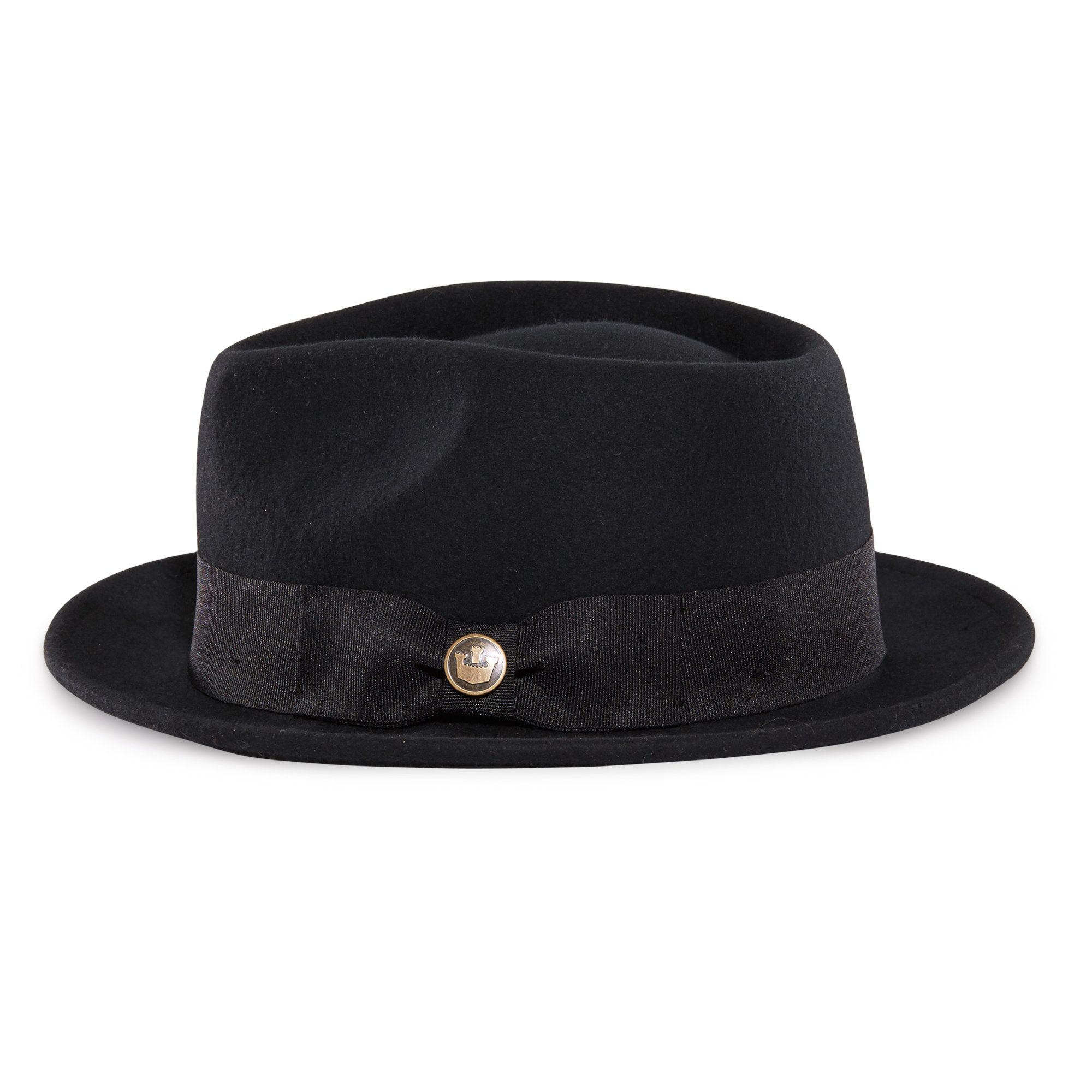 Goorin Bros. mr paxton teardrop medium brim felt fedora hat Black side view