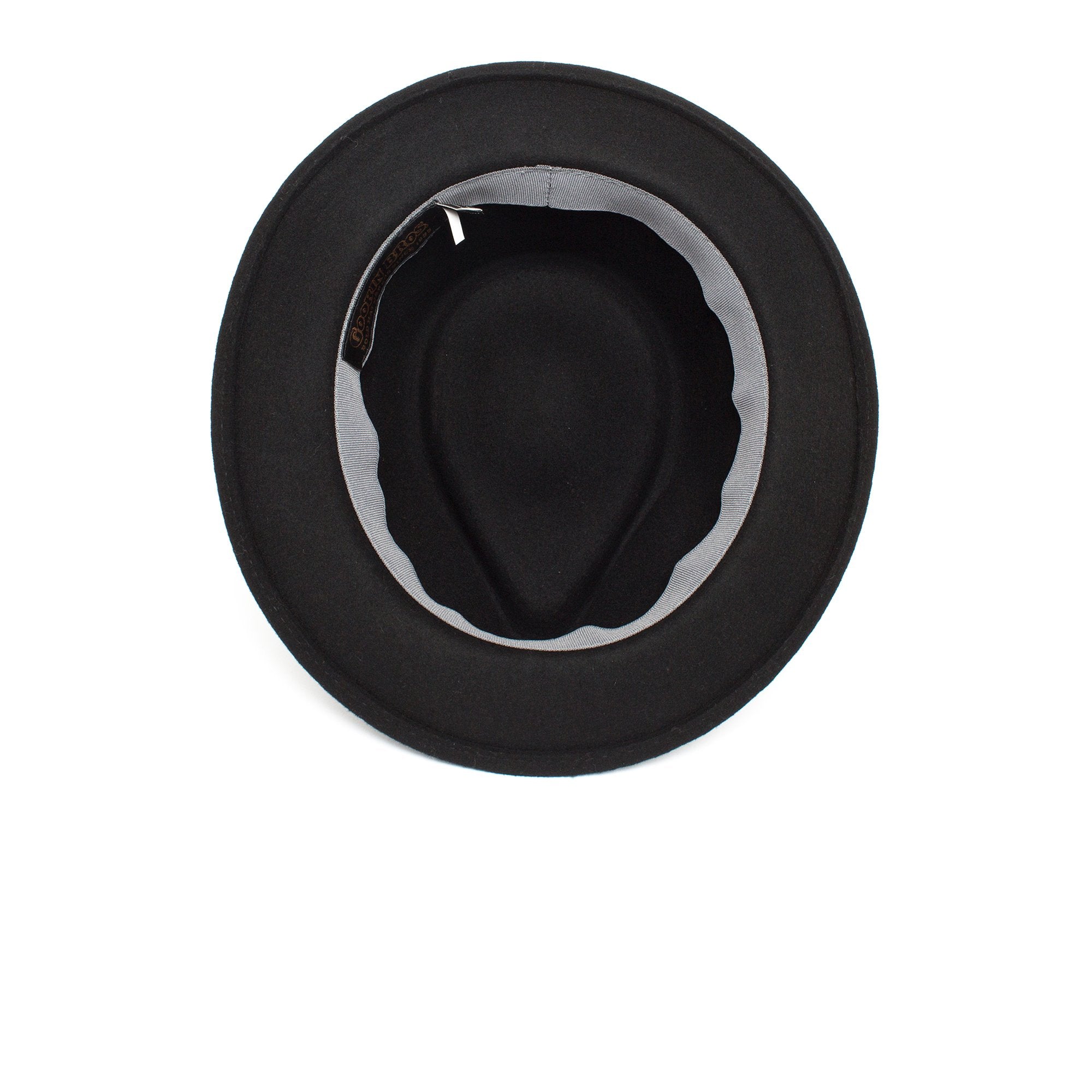 Goorin Bros. mr paxton teardrop medium brim felt fedora hat Black under view