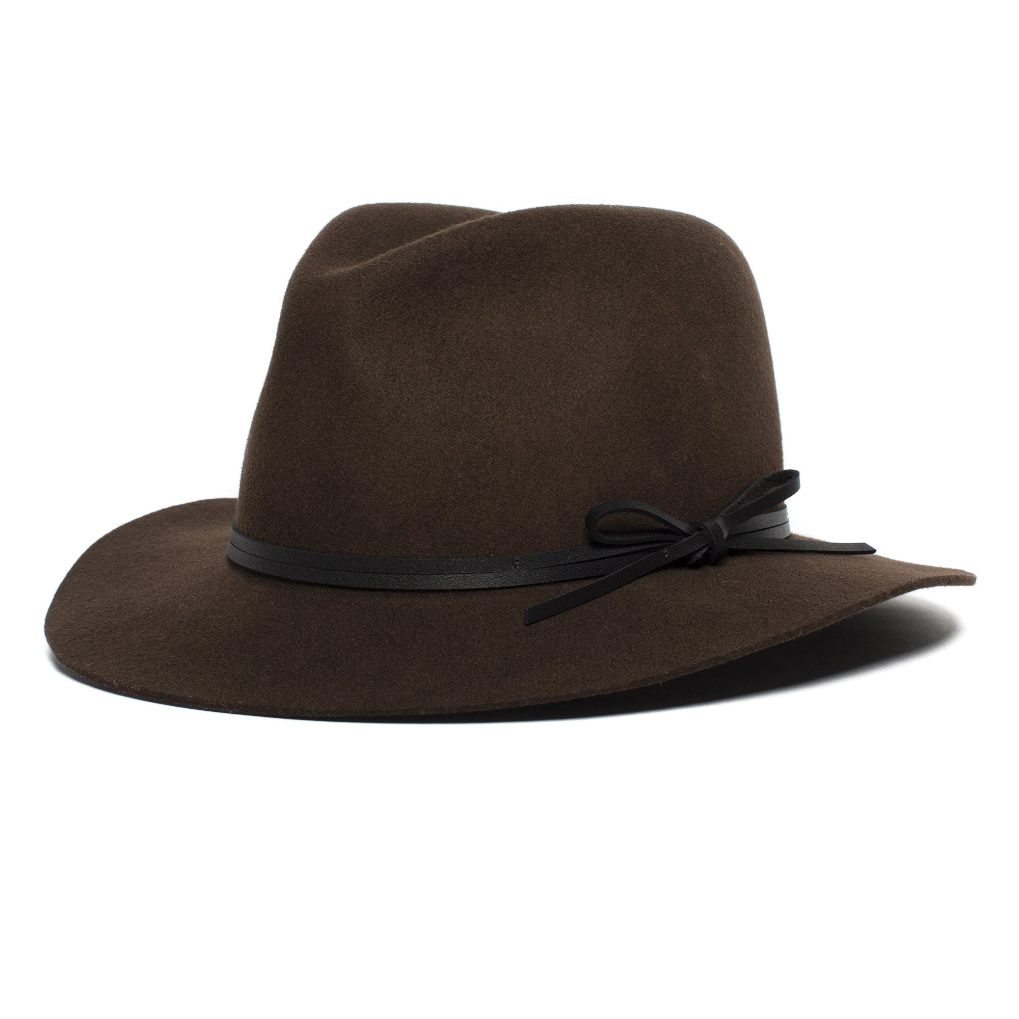 Goorin Bros. maise lock wool wide brim fedora Brown left side view
