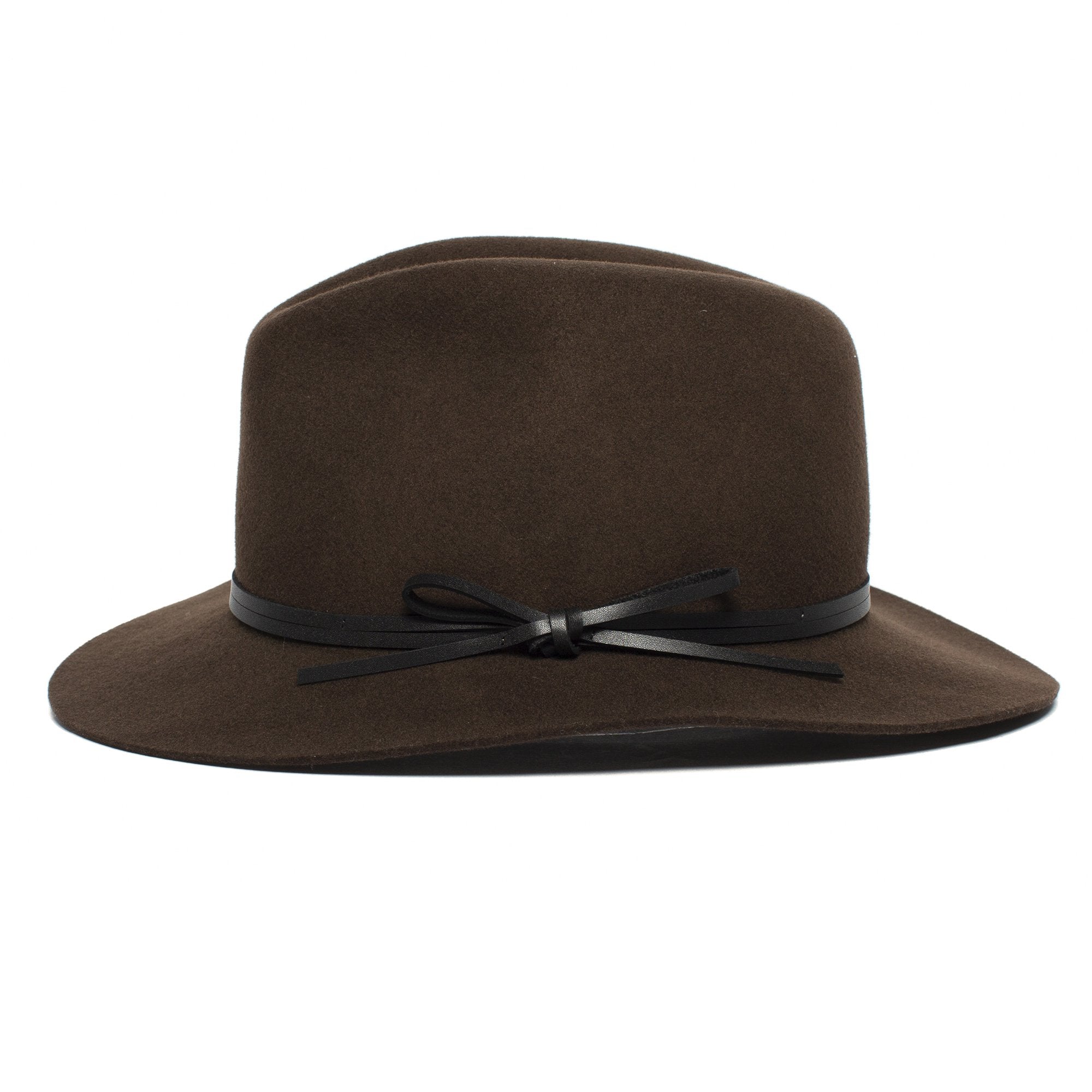 Goorin Bros. maise lock wool wide brim fedora Brown side view