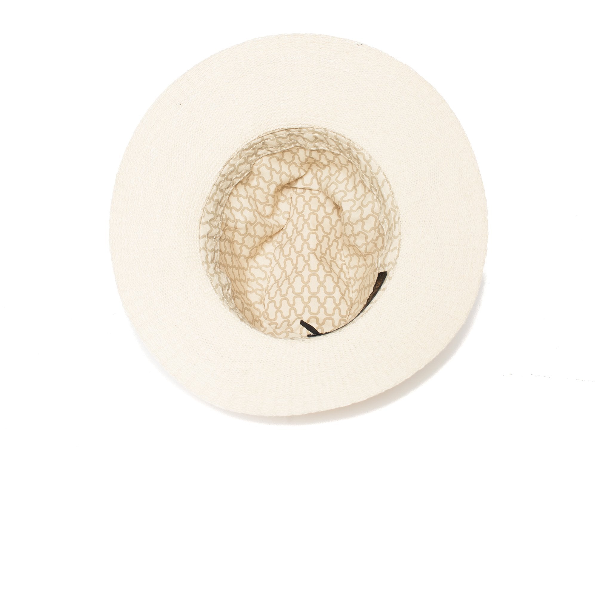 Goorin Bros. april rose center dent wide brim cotton blend fedora hat Natural under view