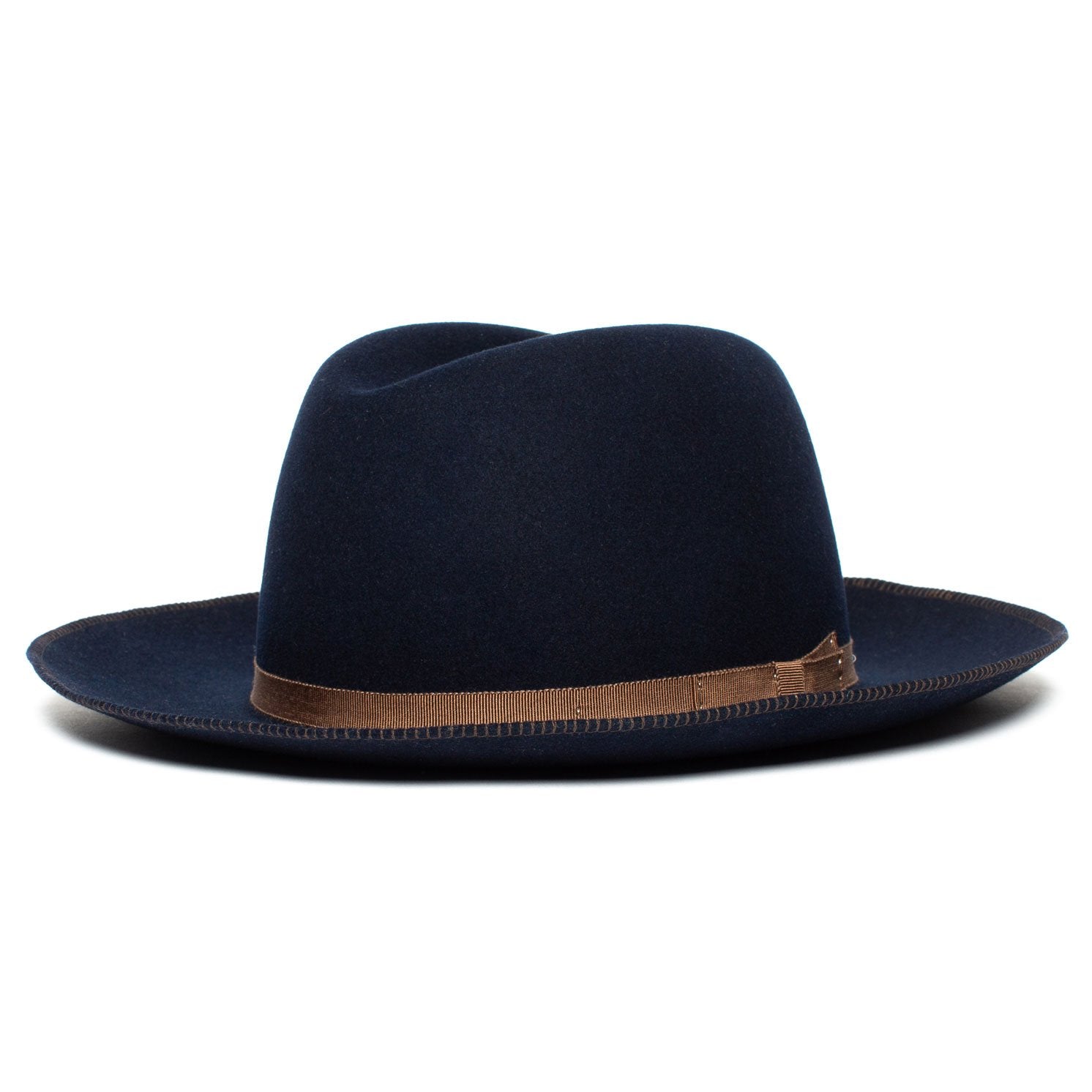Goorin Bros. mr wilder wool diamond porkpie fedora Navy left side view