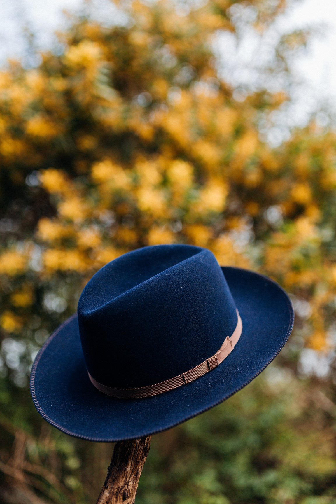 Goorin Bros. mr wilder wool diamond porkpie fedora Navy Lifestyle Mens