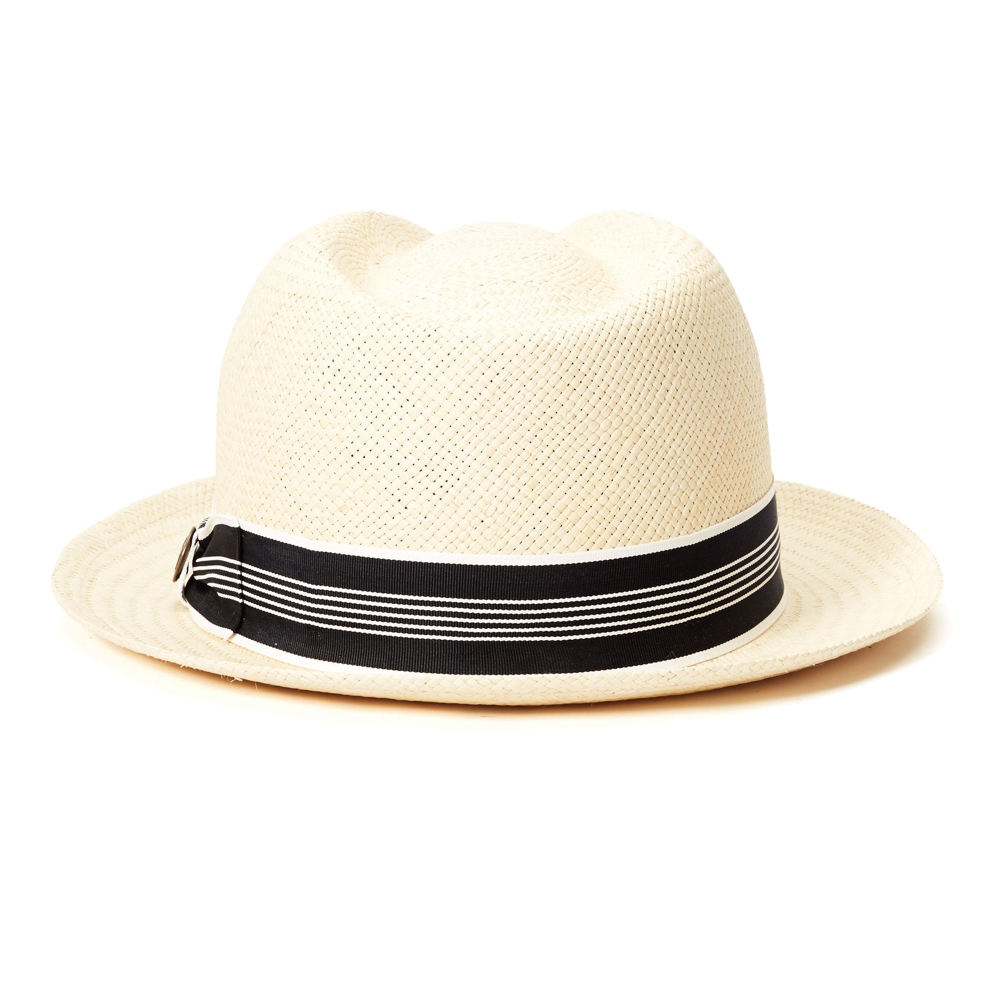 Goorin Bros. odis lee teardrop medium brim straw fedora hat Natural back view