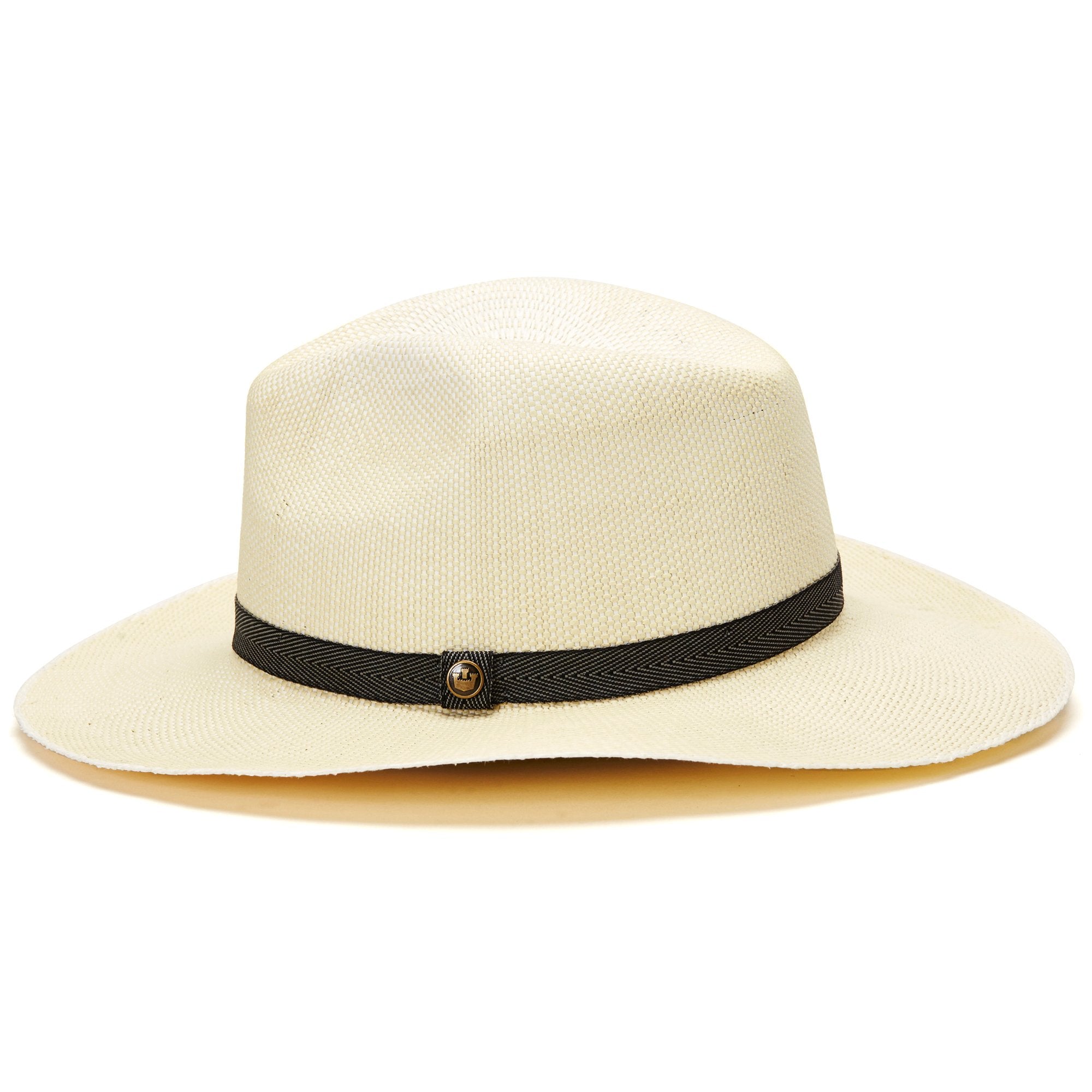 Goorin Bros. south beach straw wide brim fedora Natural side view