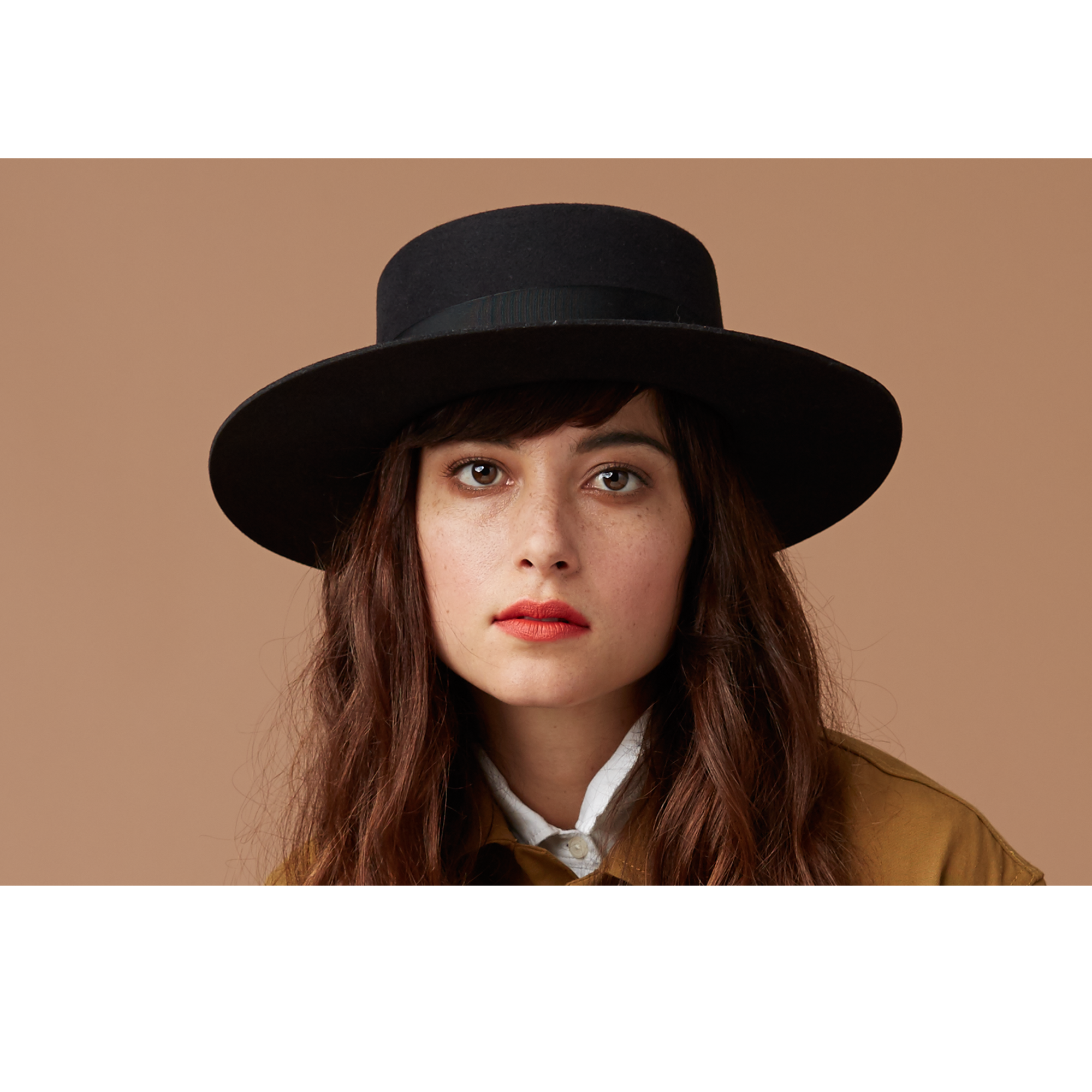 Goorin Bros. london sparkles 100% wool wide brim boater Black womens styling