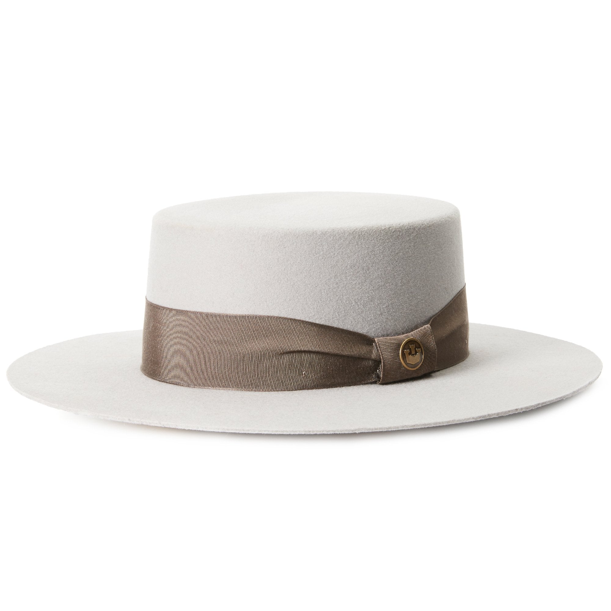 Goorin Bros. london sparkles wool wide brim boater Silver left side view