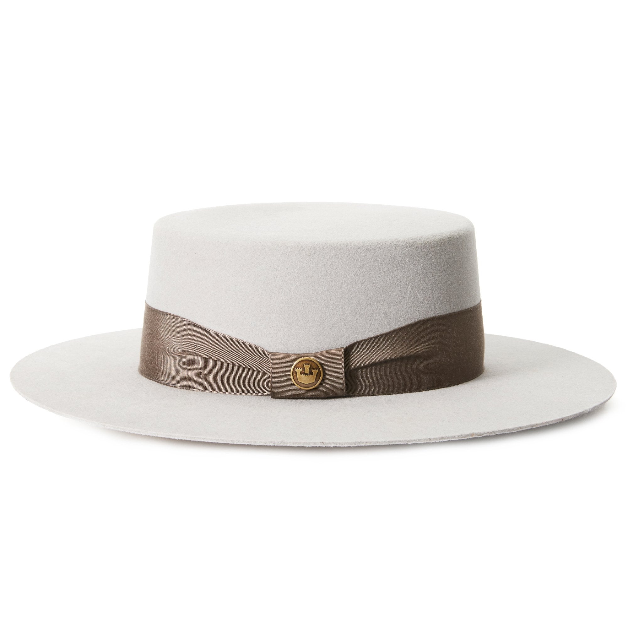 Goorin Bros. london sparkles wool wide brim boater Silver side view