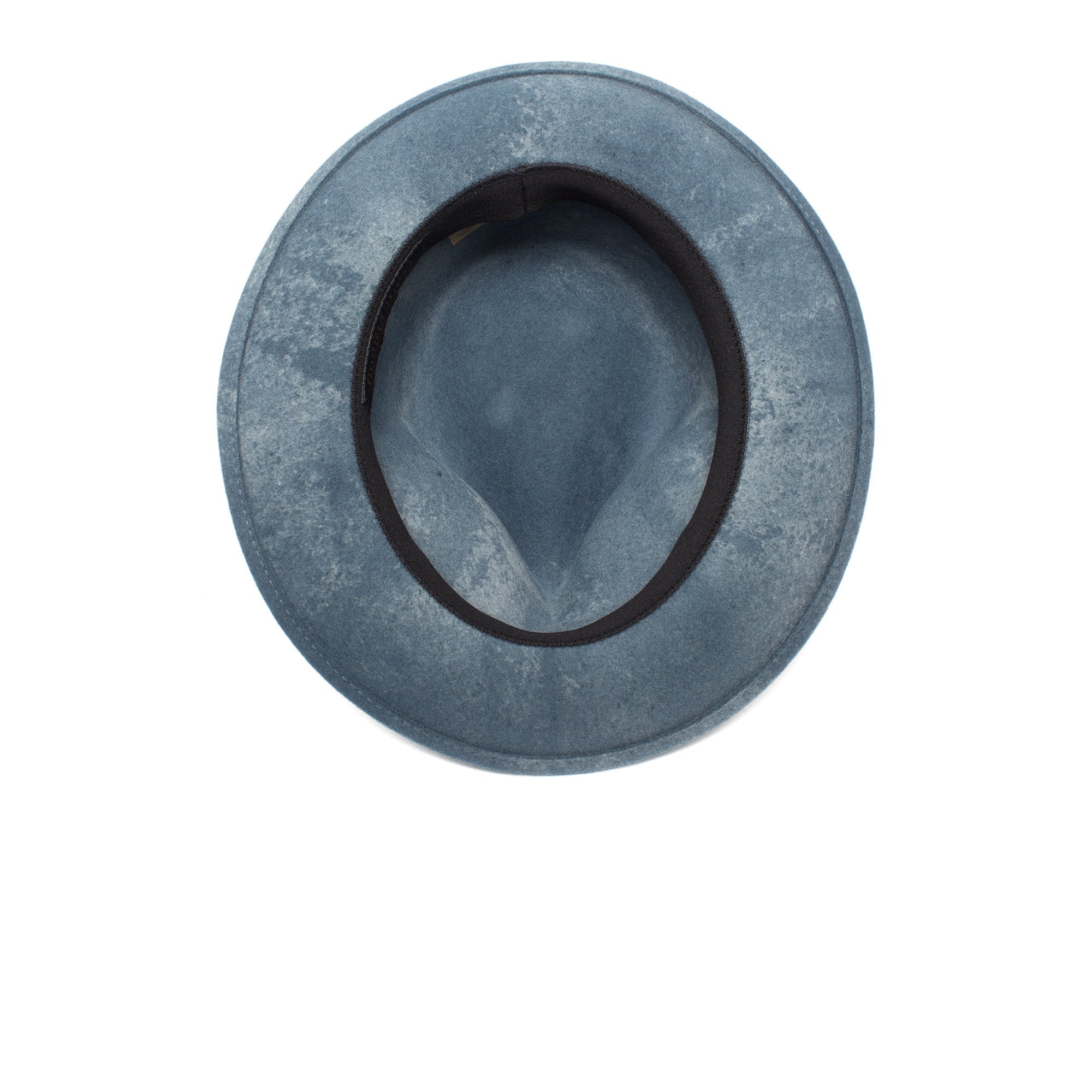 Goorin Bros. imperial teardrop wide brim felt fedora hat Slate under view