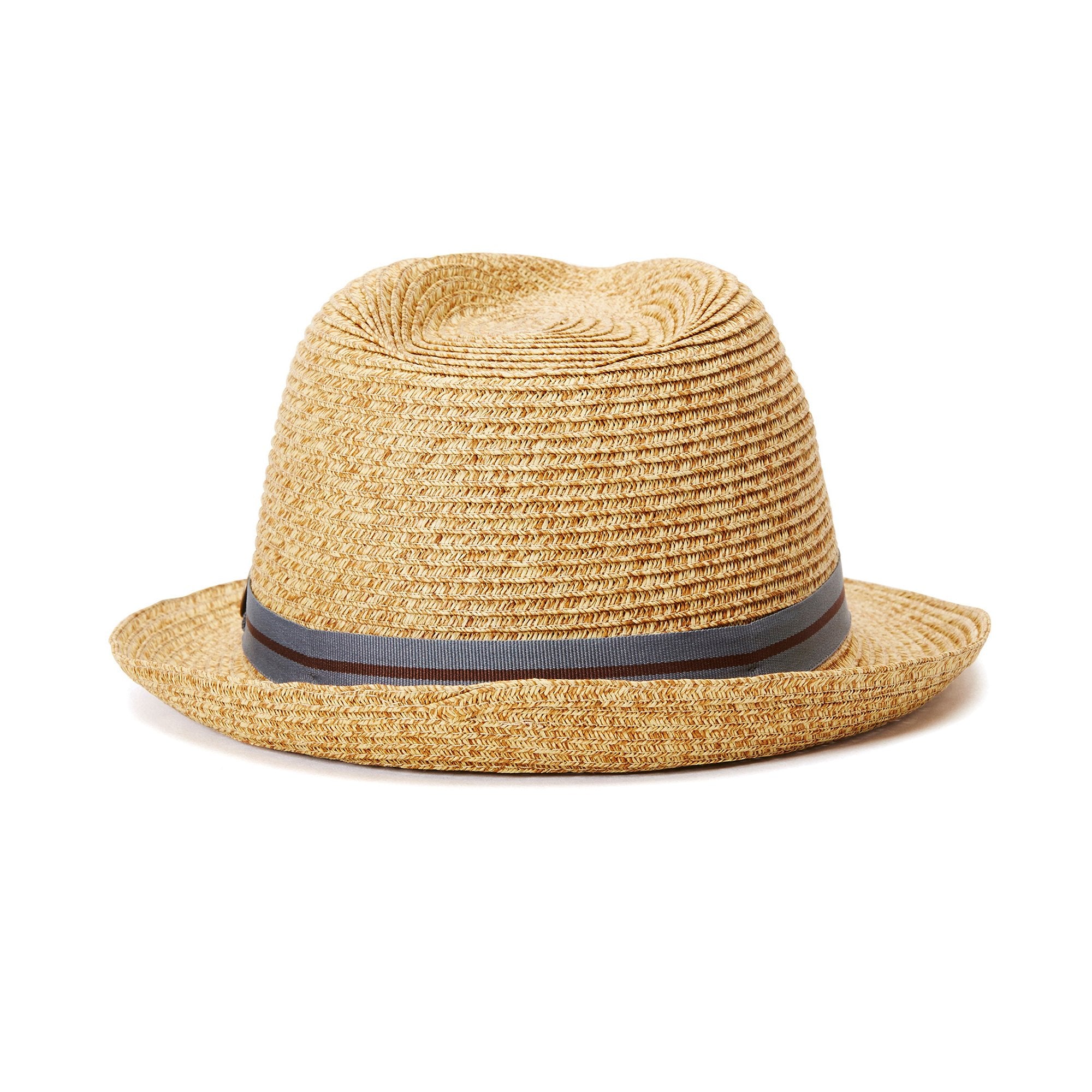 Goorin Bros. keep it real teardrop short brim straw fedora hat Tan back view