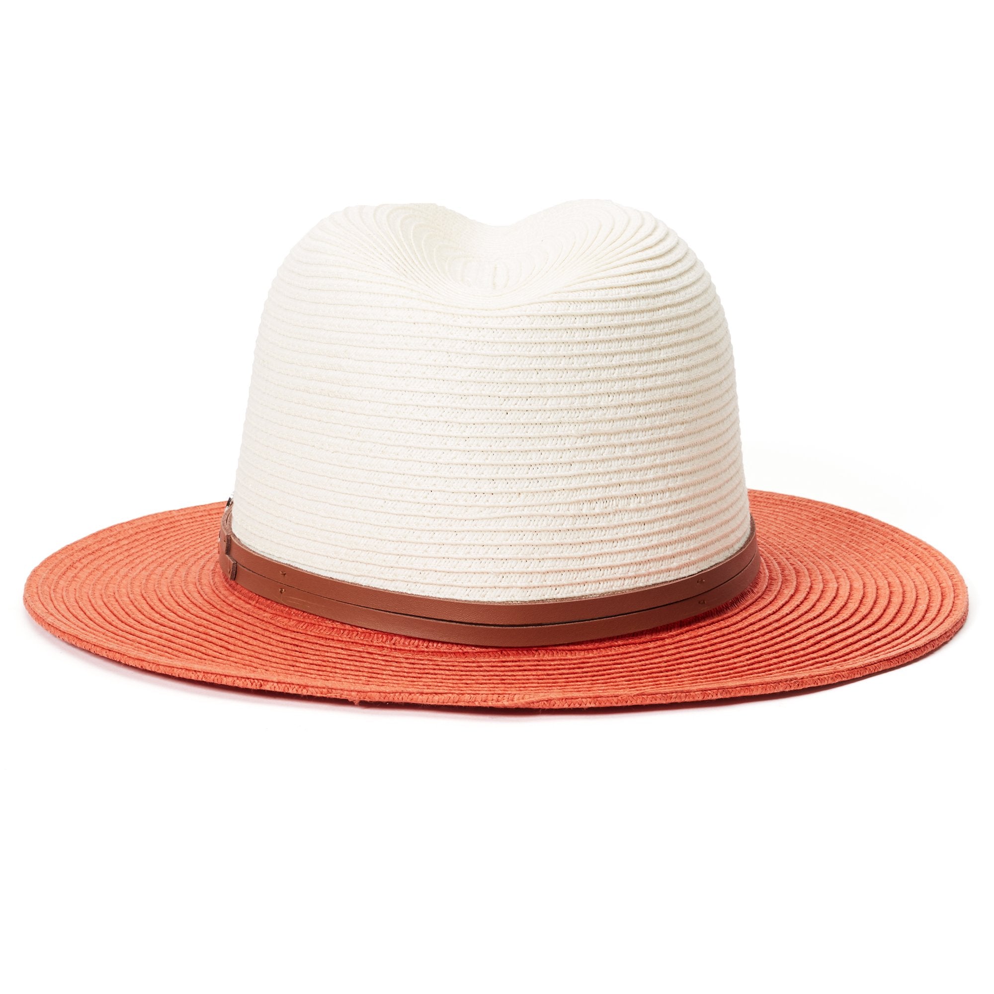 Goorin Bros. hot miami paper wide brim fedora Coral back view