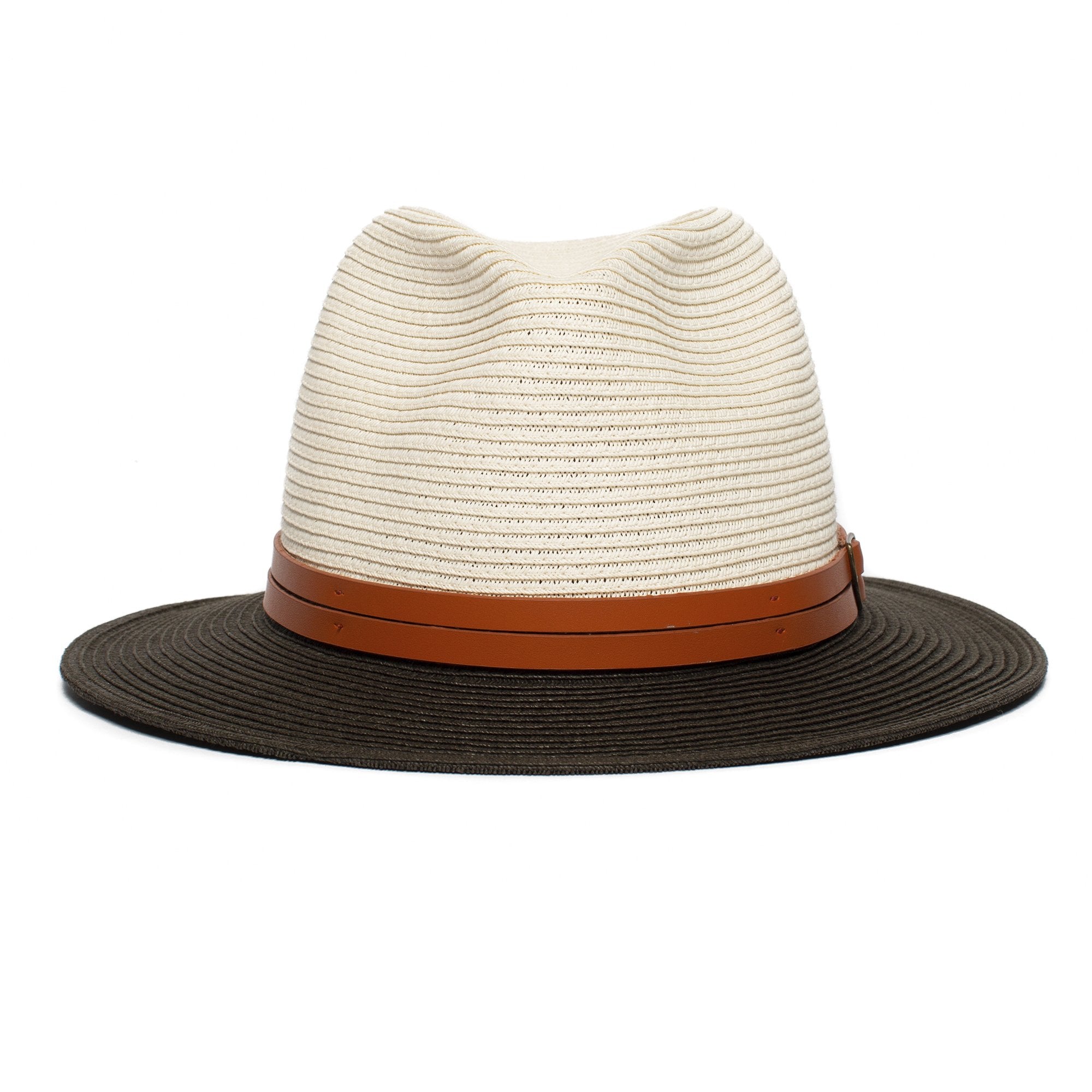 Goorin Bros. hot miami paper wide brim fedora Olive front view