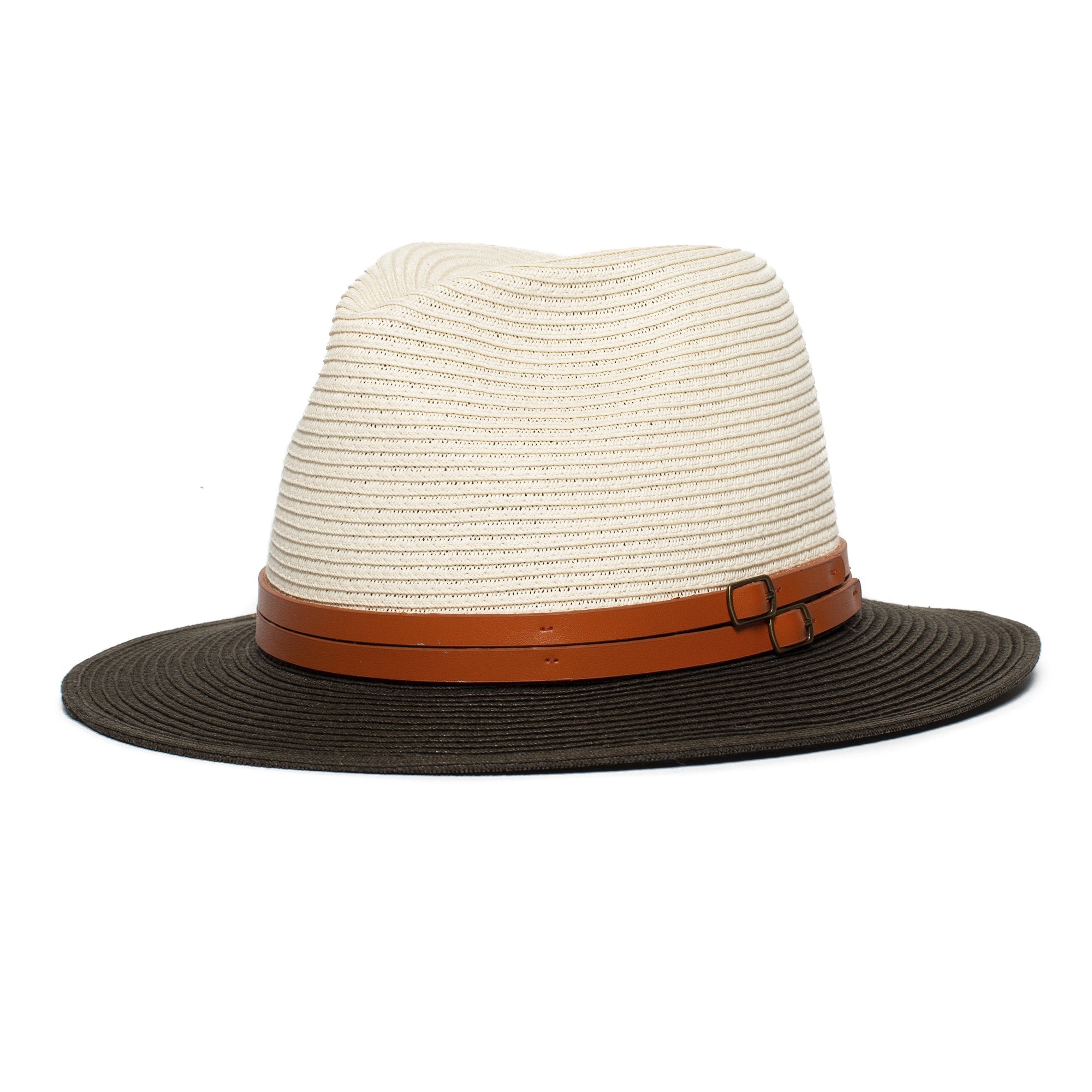 Goorin Bros. hot miami paper wide brim fedora Olive left side view