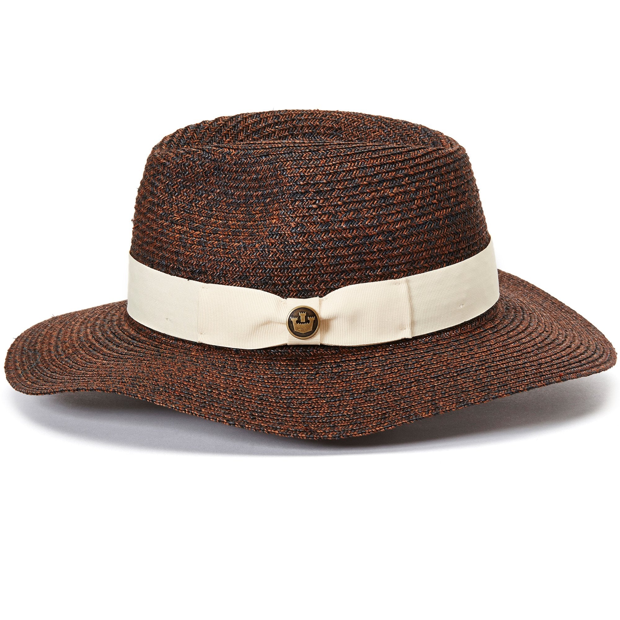Goorin Bros. pedro corrales straw wide brim fedora Brown side view