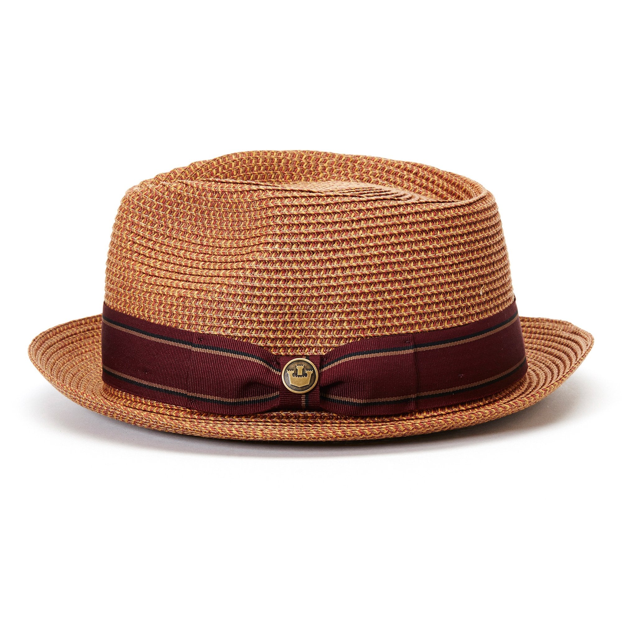Goorin Bros. diango herrera straw classic brim fedora Camel side view