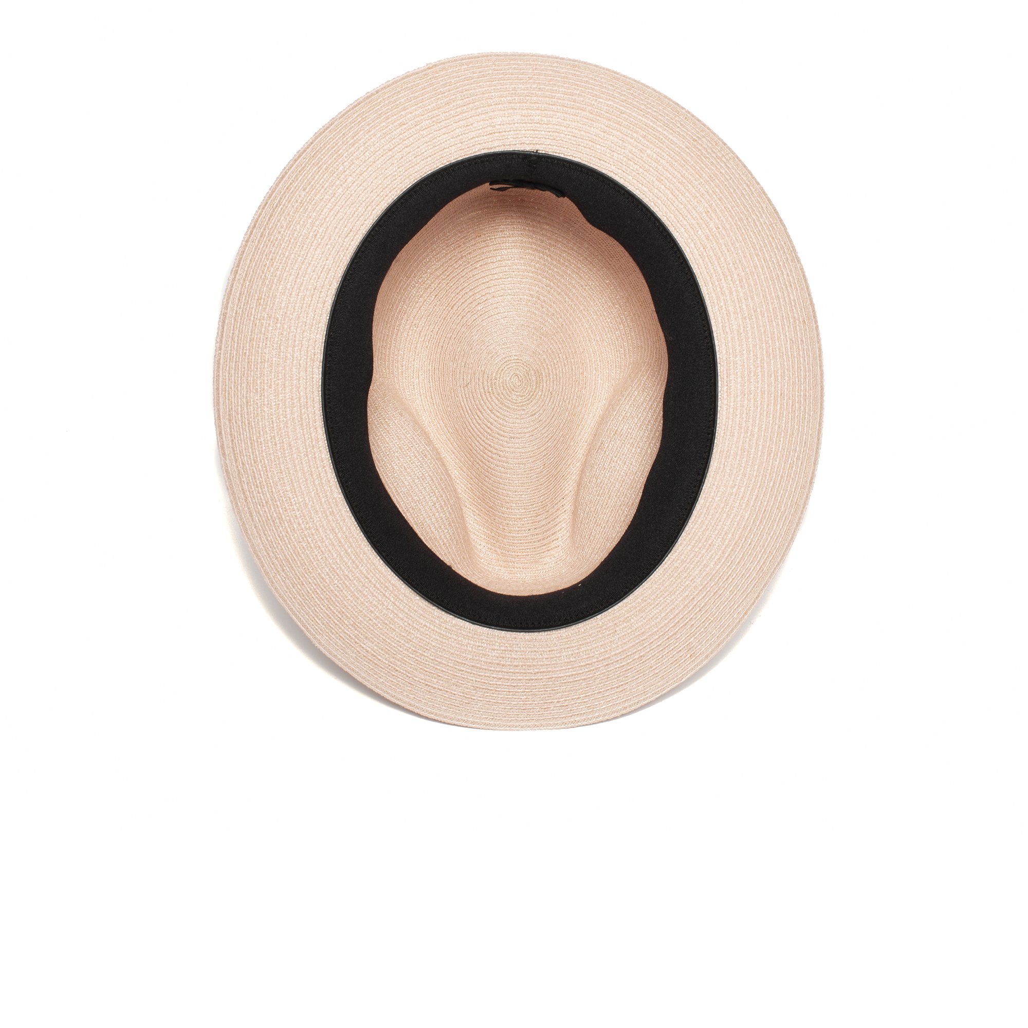 Goorin Bros. the gilder center dent medium brim straw fedora hat Pink under view