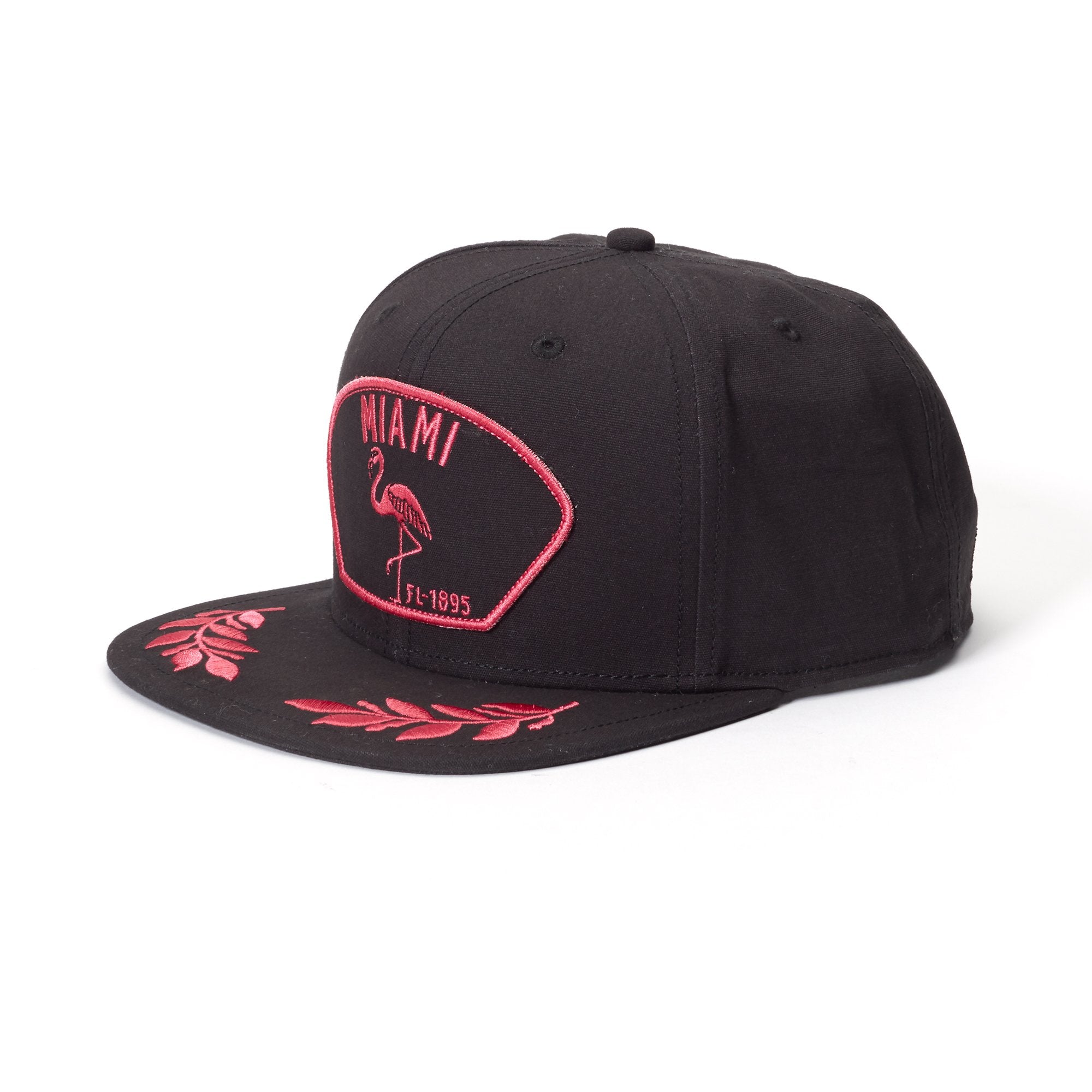Goorin Bros. miami cotton flat brim baseball cap Black left side view