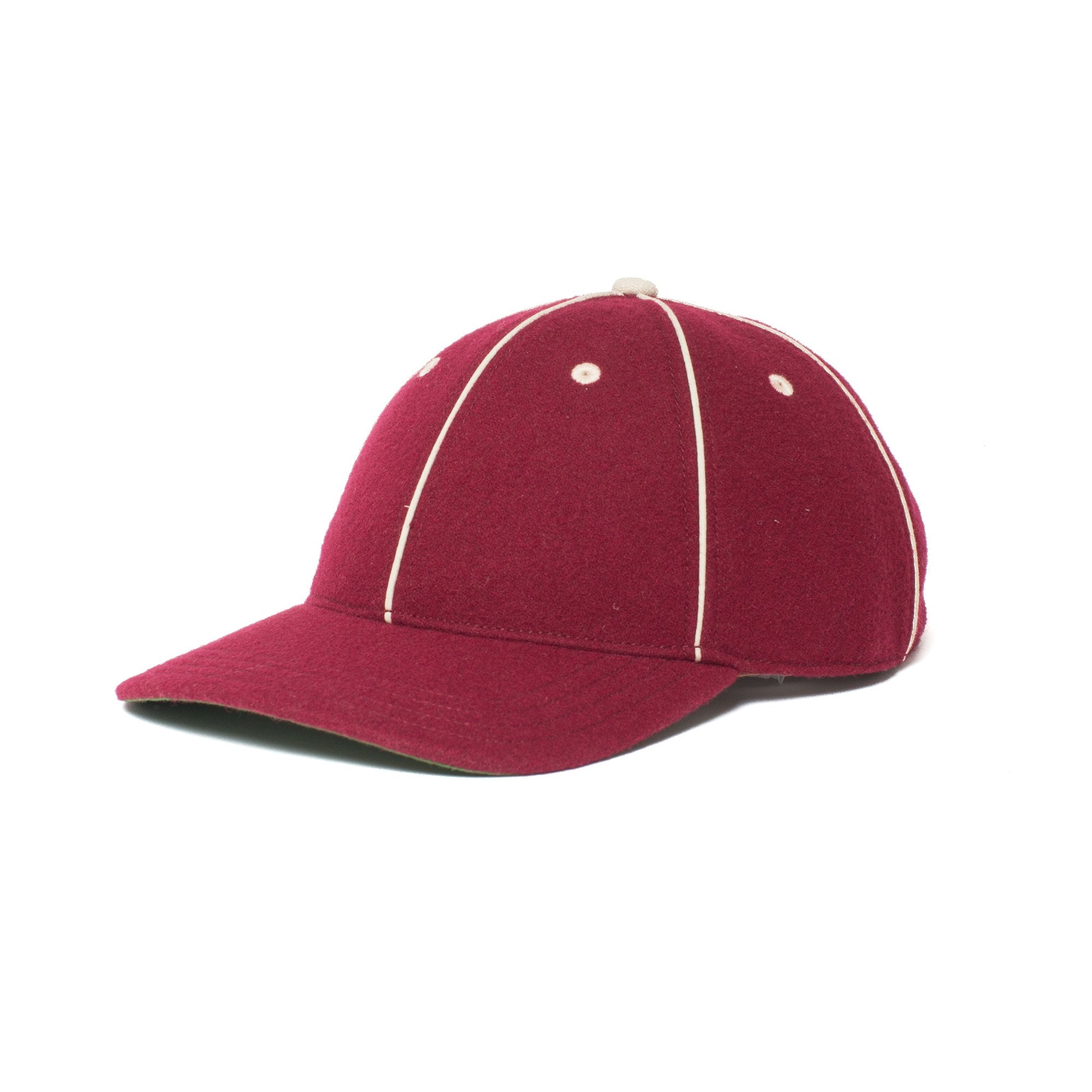 Goorin Bros. original wool blend 6 panel baseball cap Red left side view