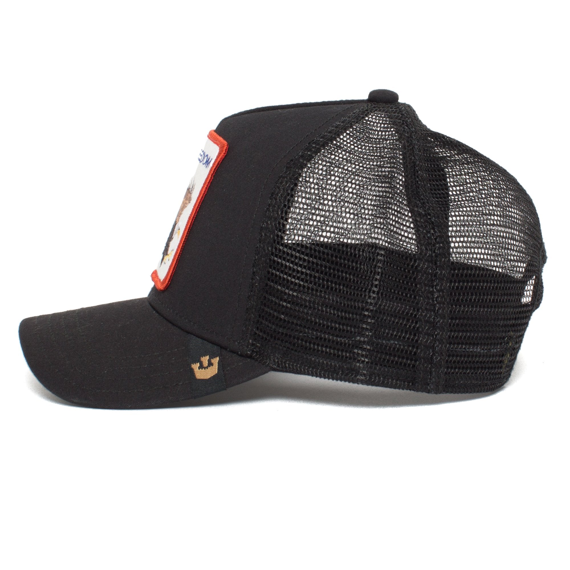 Goorin Bros. freedom cotton 5 panel baseball cap Black side view