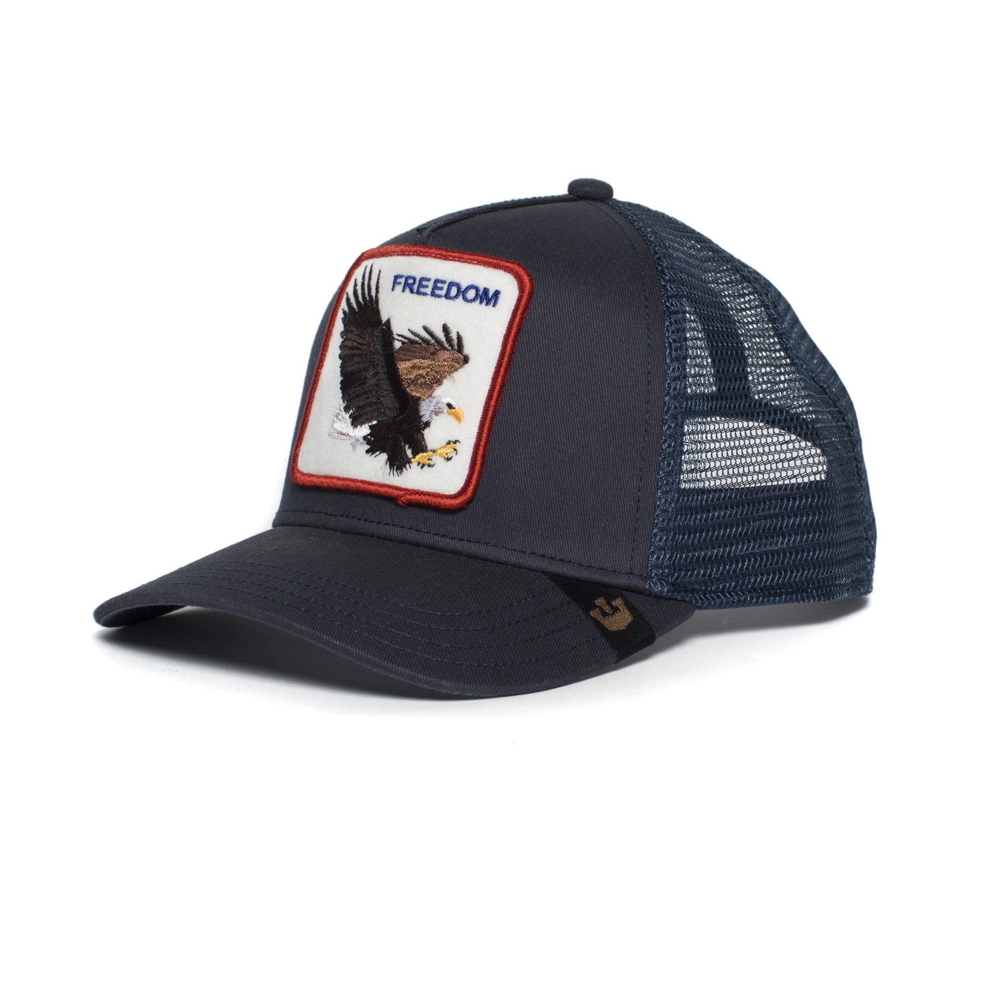 Goorin Bros. freedom cotton 5 panel baseball cap Navy left side view