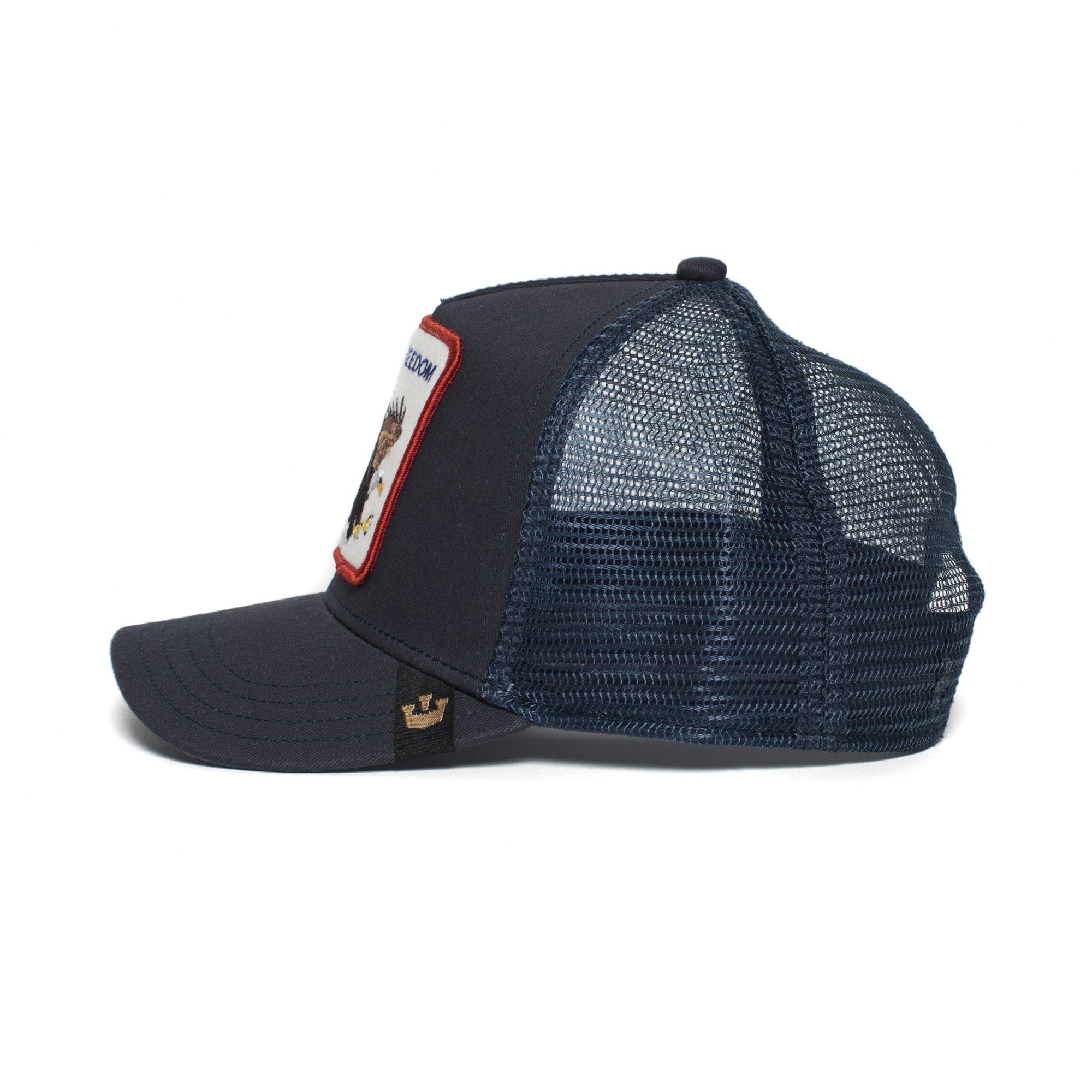Goorin Bros. freedom cotton 5 panel baseball cap Navy side view