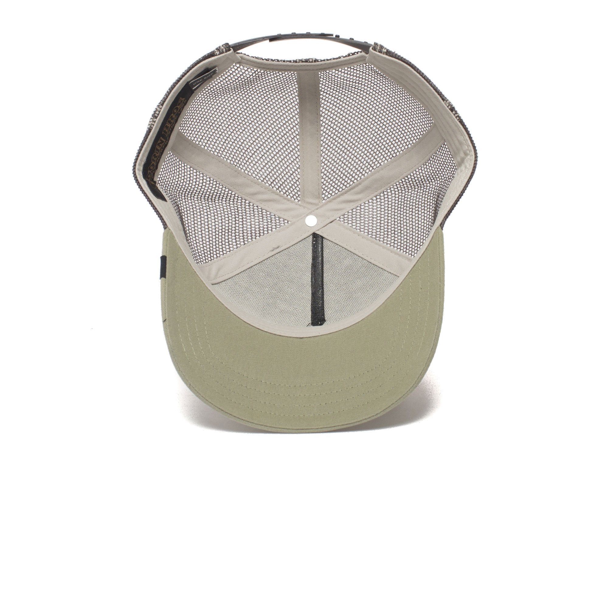 Goorin Bros. freedom cotton 5 panel baseball cap Olive under view