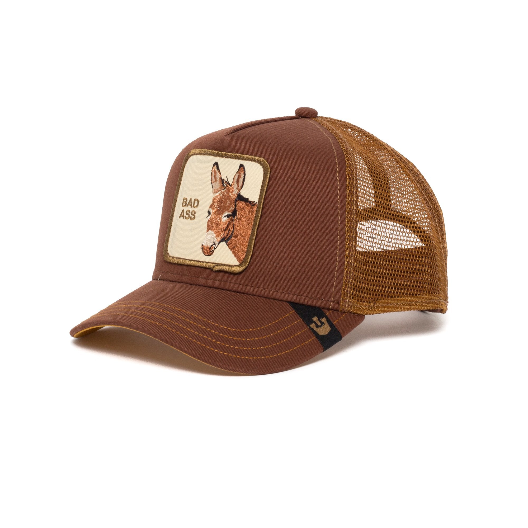 Goorin Bros. bad bad ass cotton baseball cap Brown left side view