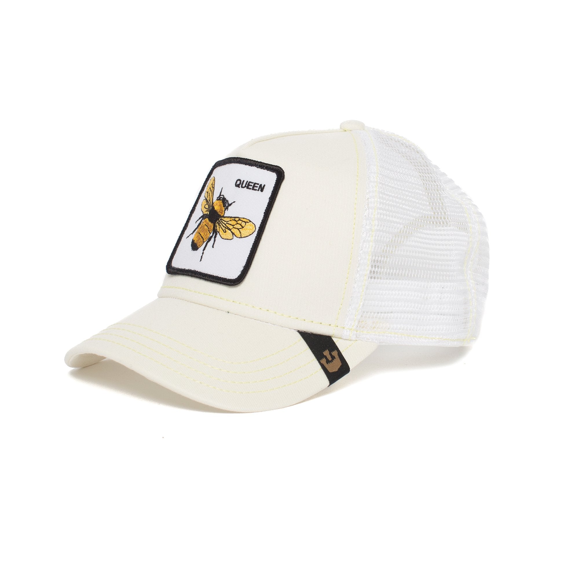 Goorin Bros. queen bee trucker baseball cap White left side view
