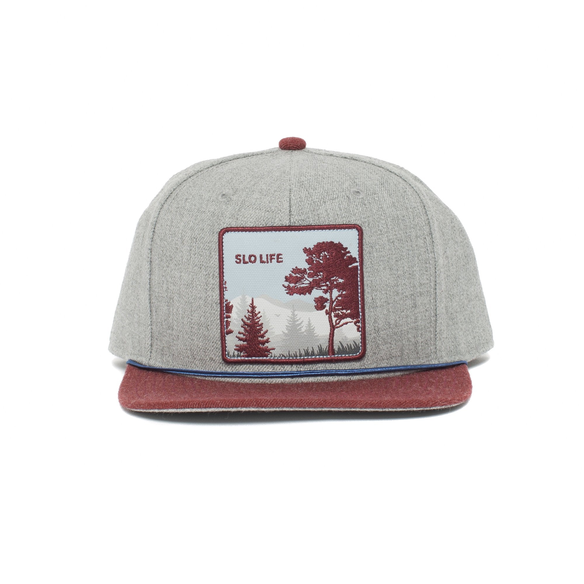 Goorin Bros. slow it down acrylic 6 panel baseball cap Wine front view
