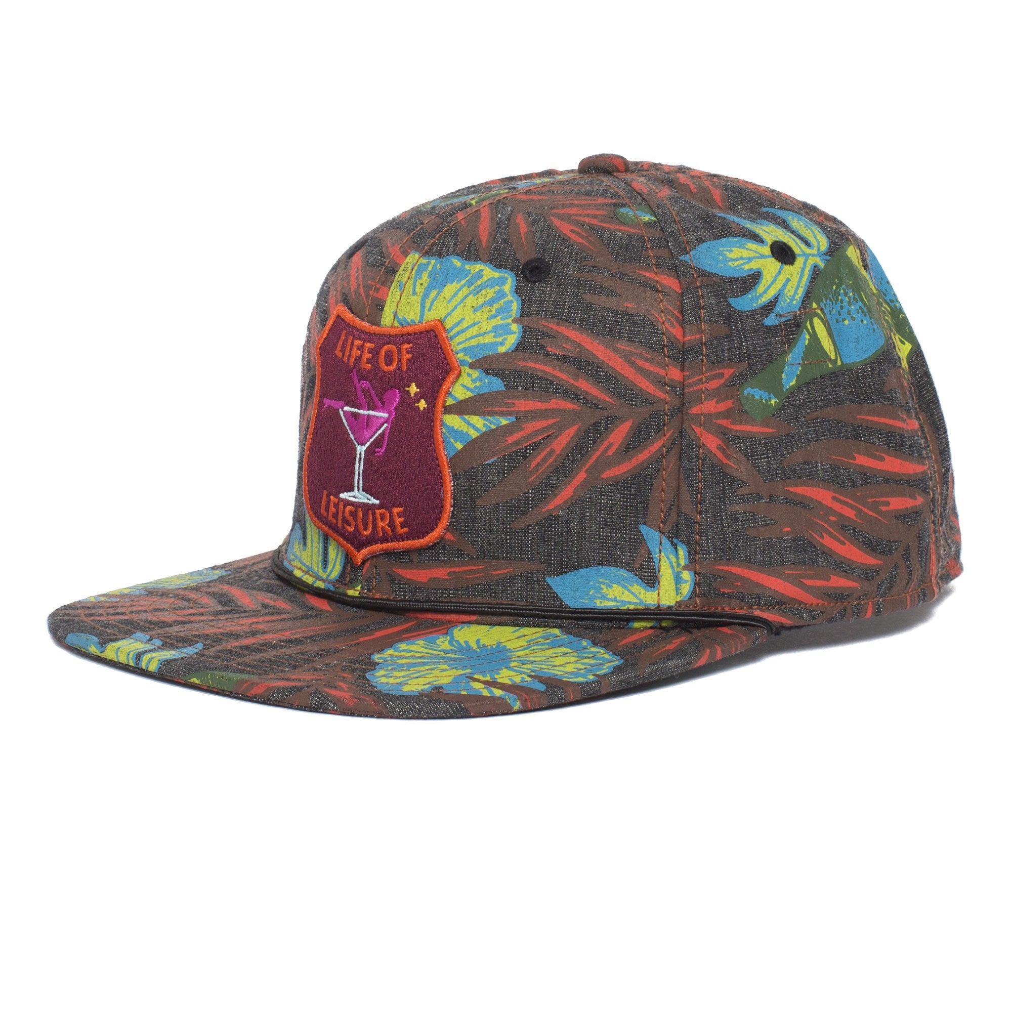 Goorin Bros. word of mouth cotton flat brim baseball cap Black left side view