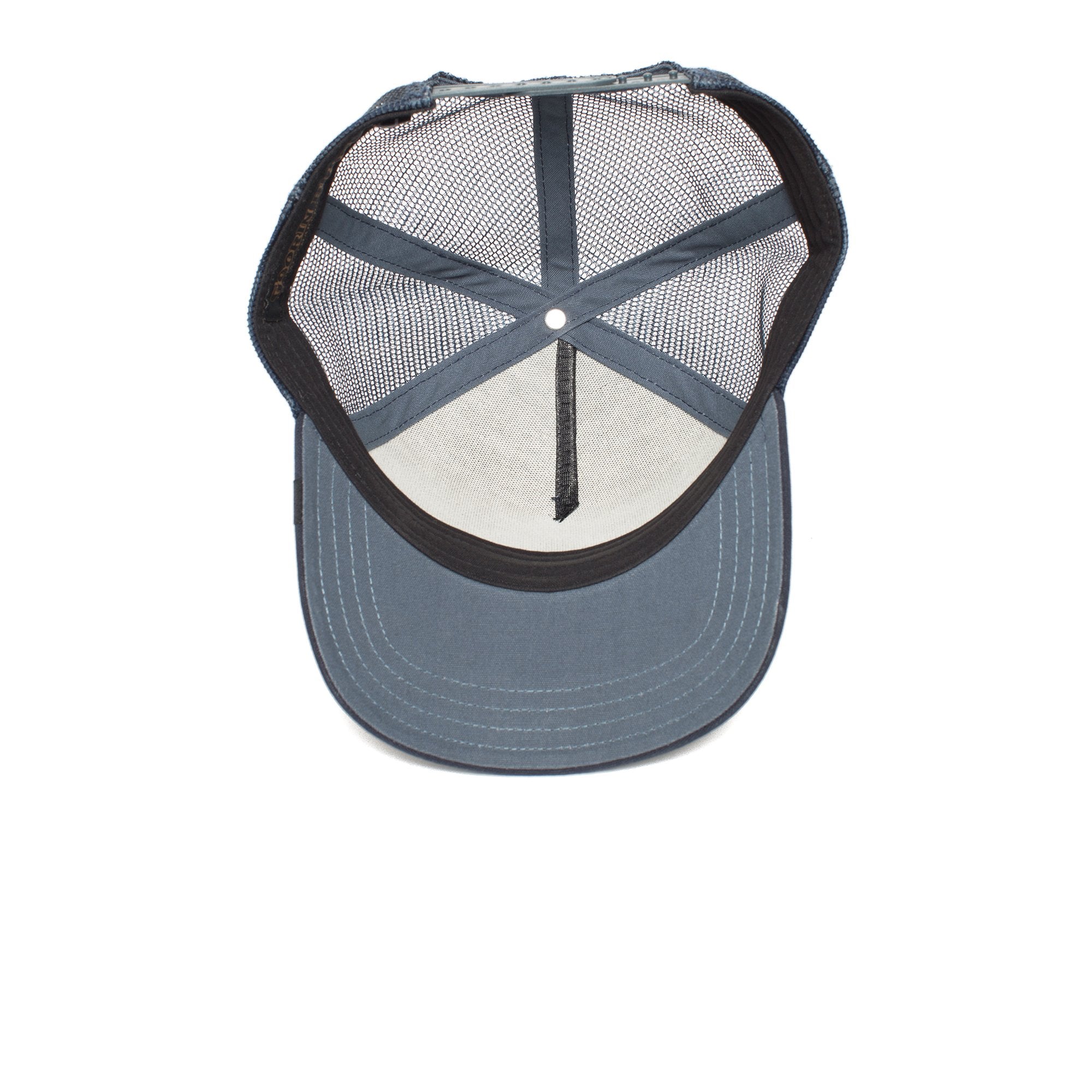 Goorin Bros. elephant 5 panel trucker baseball cap Navy under view