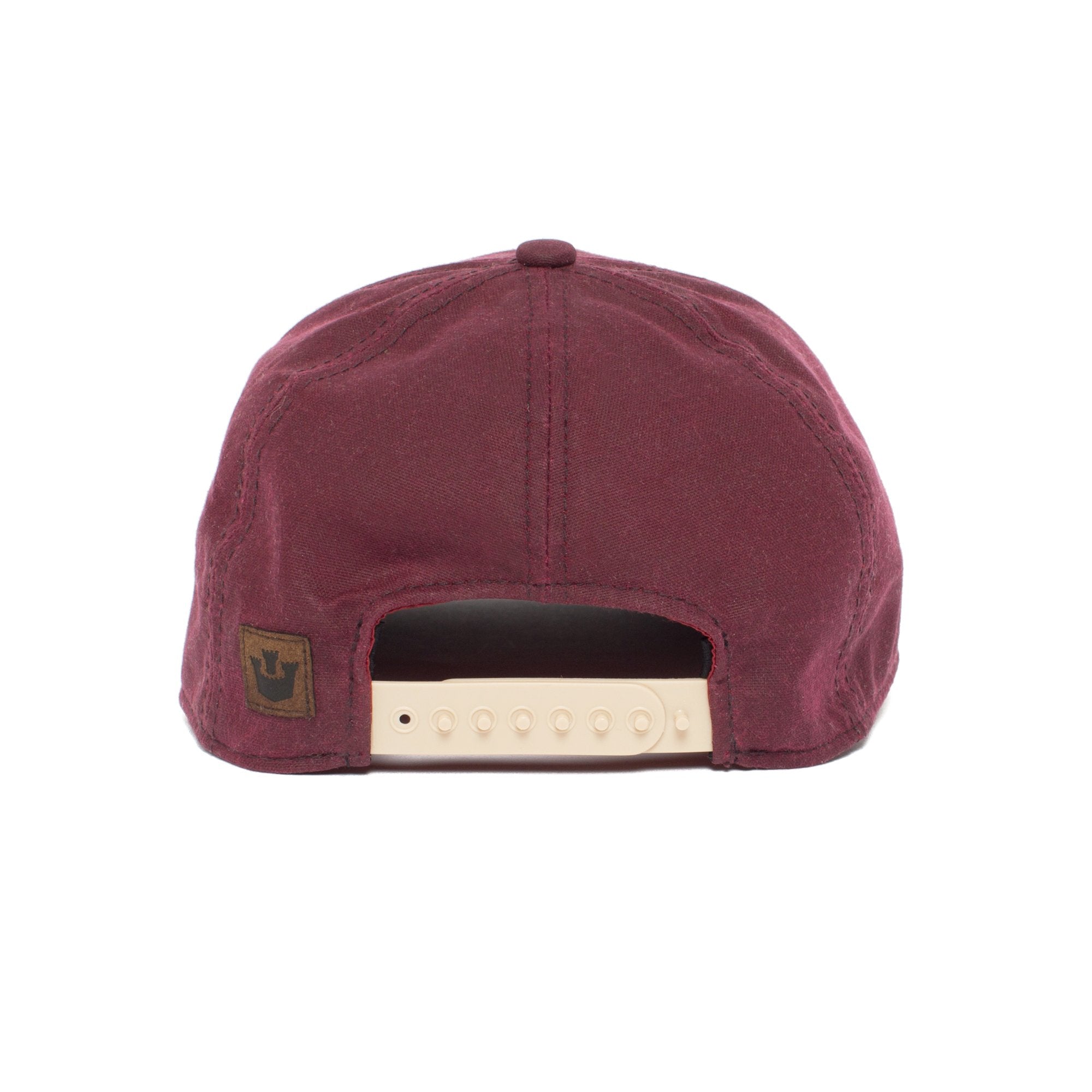 Goorin Bros. shelter island cotton 6 panel baseball cap Burgundy back view