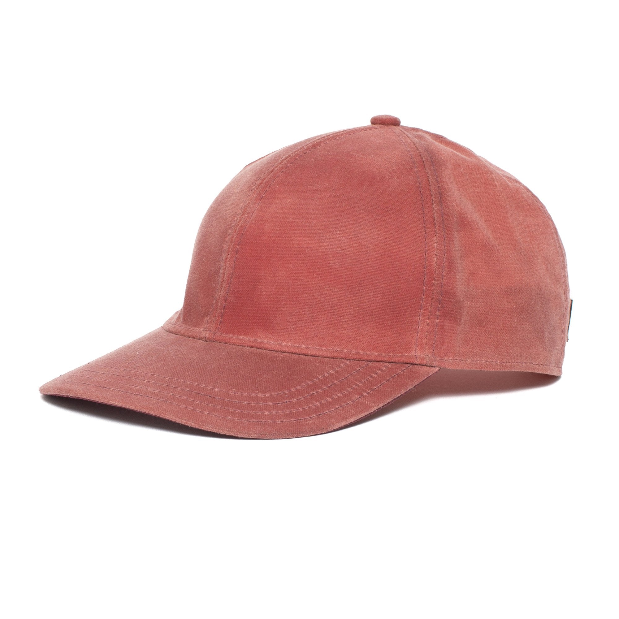Goorin Bros. shelter island cotton 6 panel baseball cap Red left side view