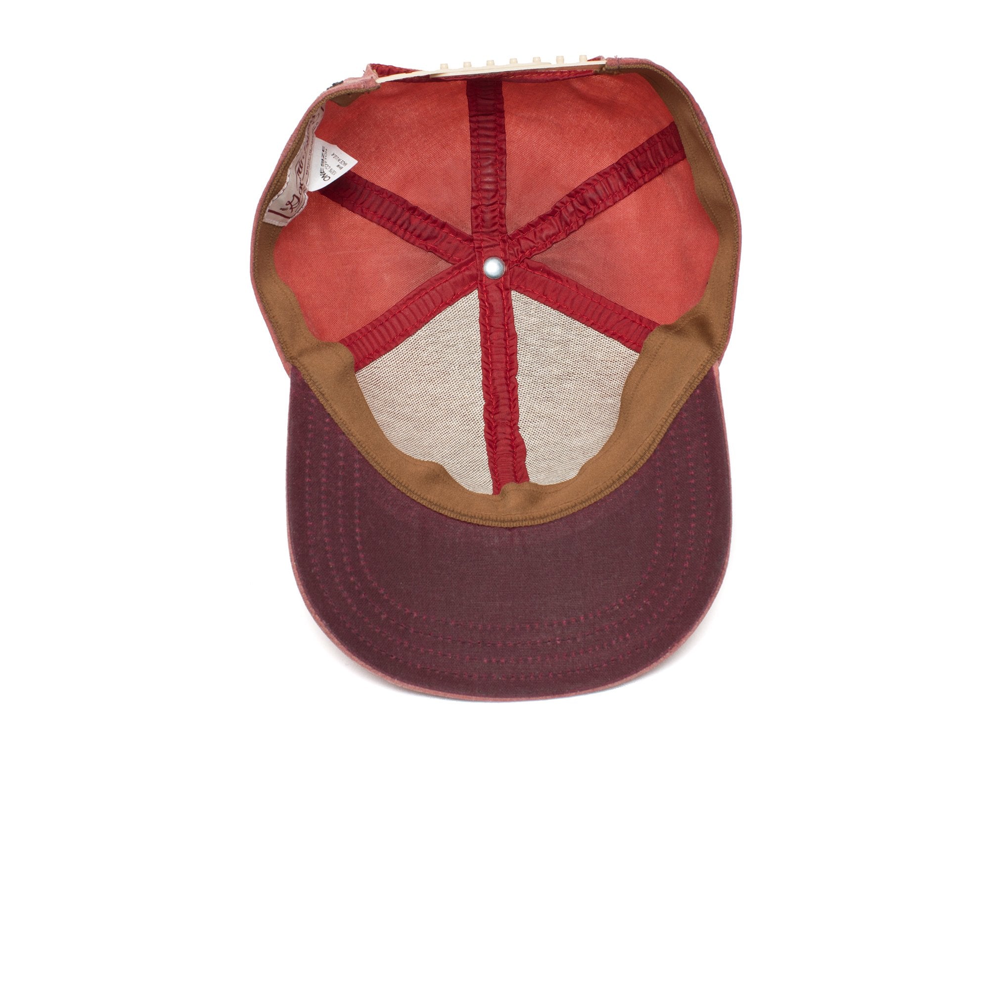 Goorin Bros. shelter island cotton 6 panel baseball cap Red under view