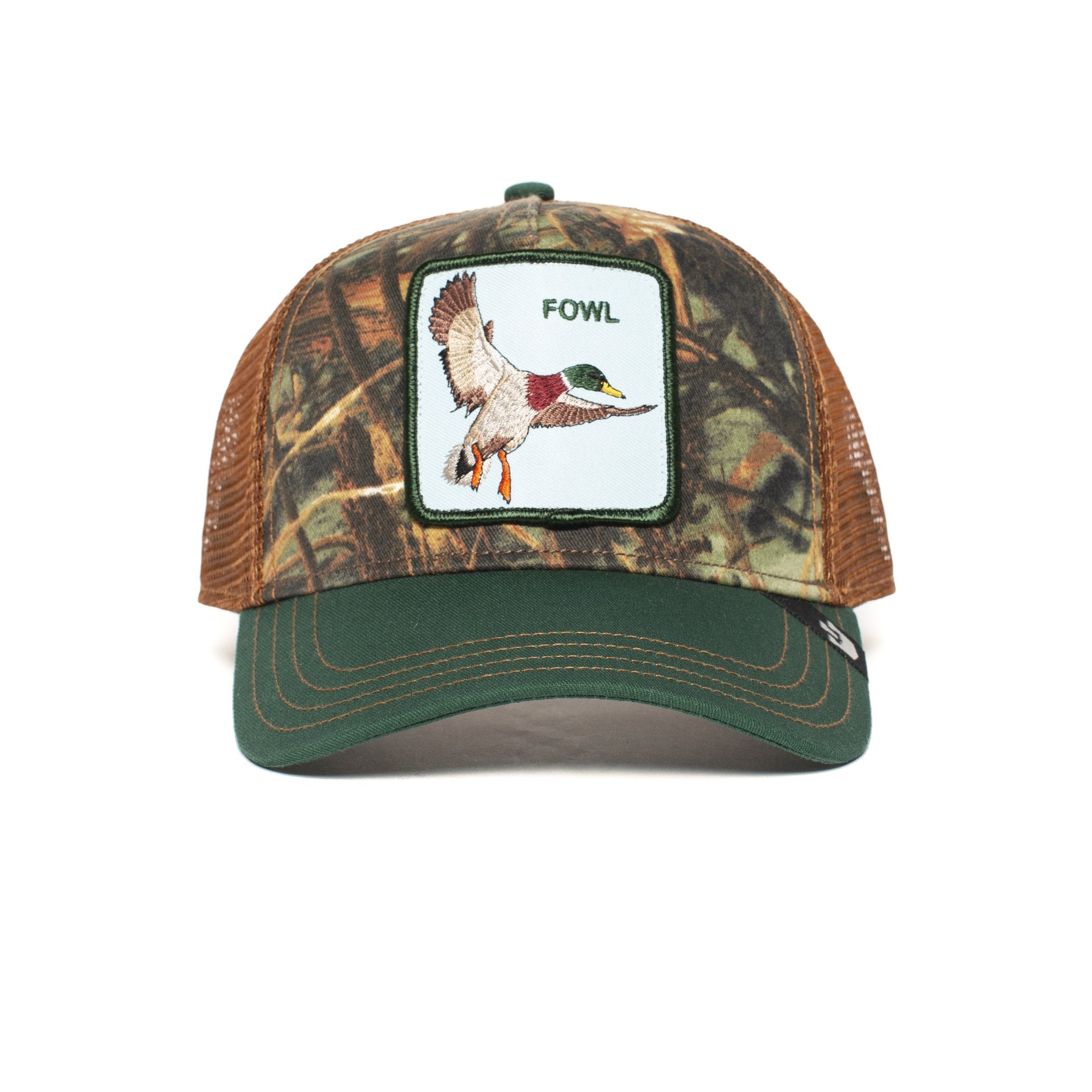 Goorin Bros. duck duck cotton 5 panel baseball cap Green front view