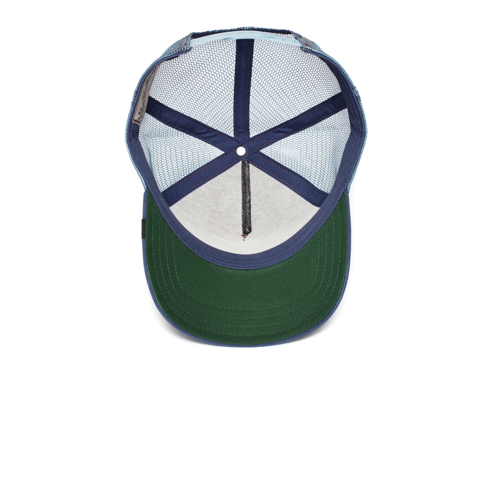 Goorin Bros. flying eagle cotton 5 panel baseball cap Navy under view