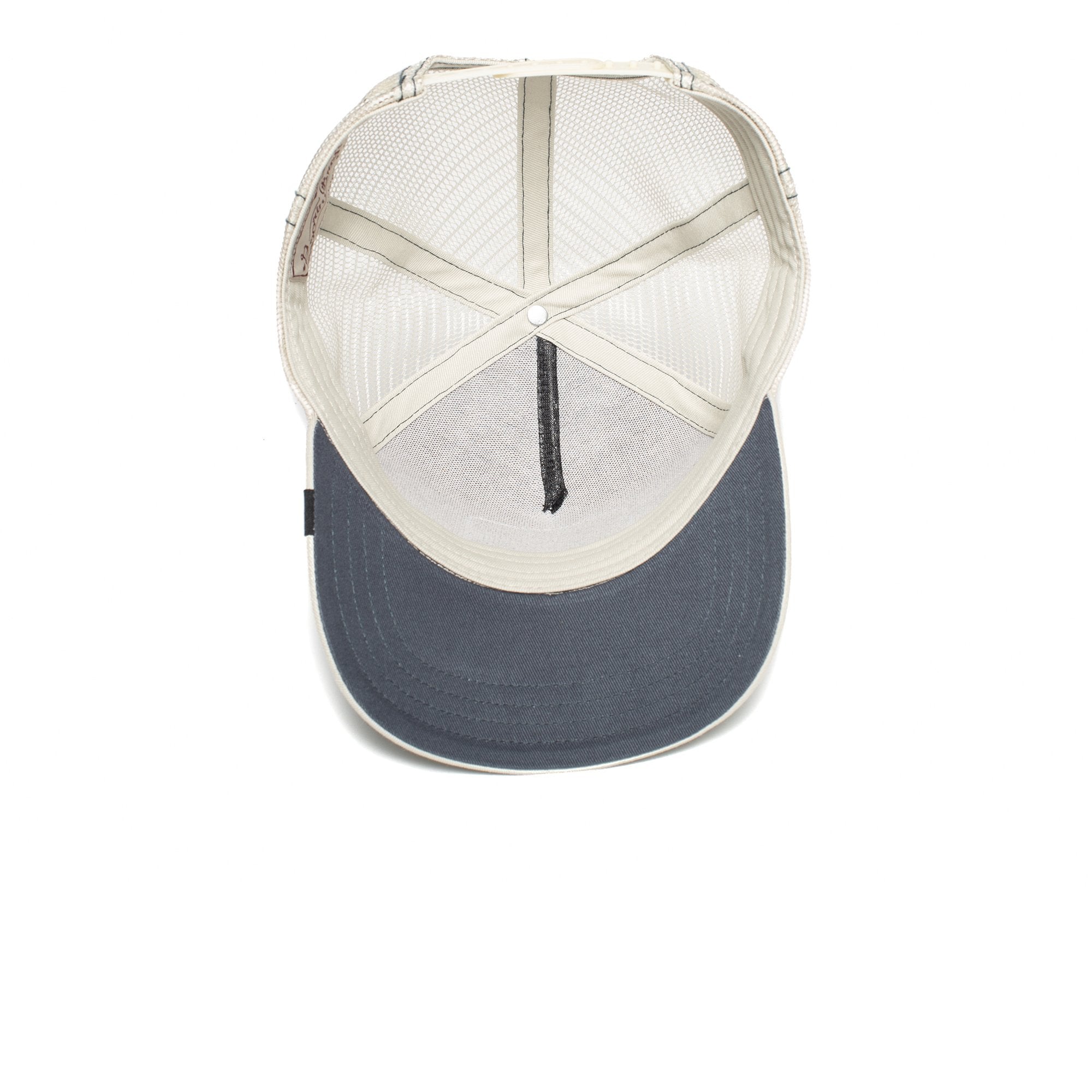 Goorin Bros. butthead cotton 5 panel trucker baseball cap Blue under view