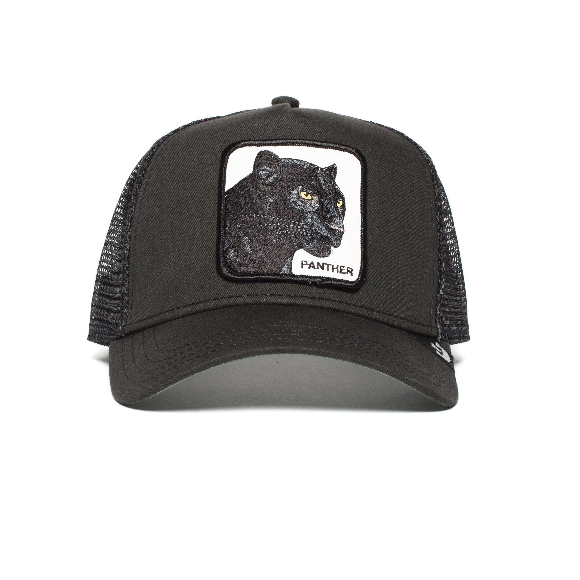 Goorin Bros. panther cotton 5 panel baseball cap Black front view