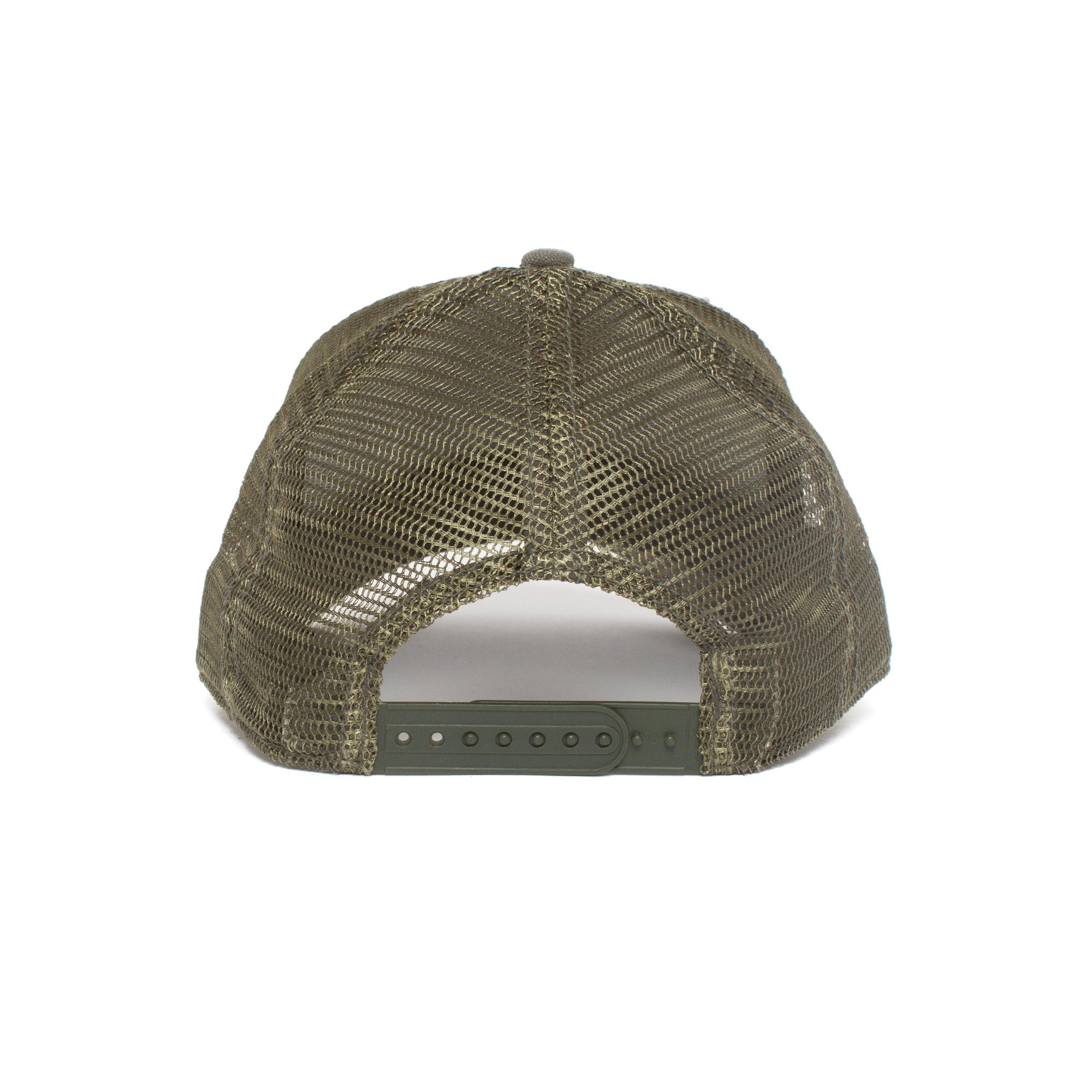 Goorin Bros. donkey ass cotton trucker baseball cap Olive back view